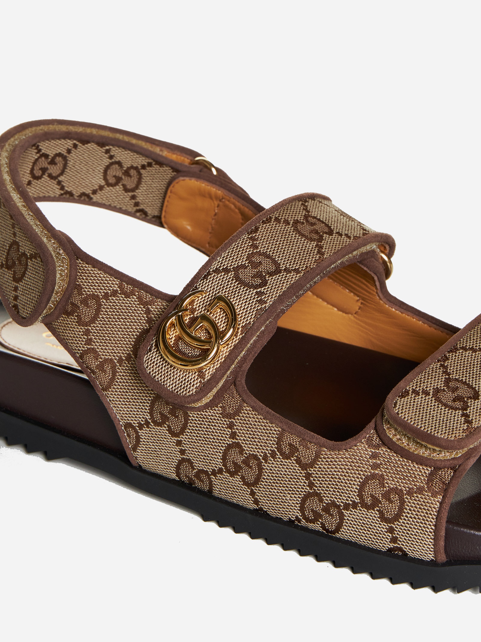 GG fabric sandals - 4
