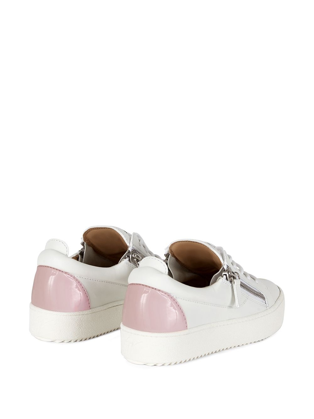 double side zip sneakers - 3