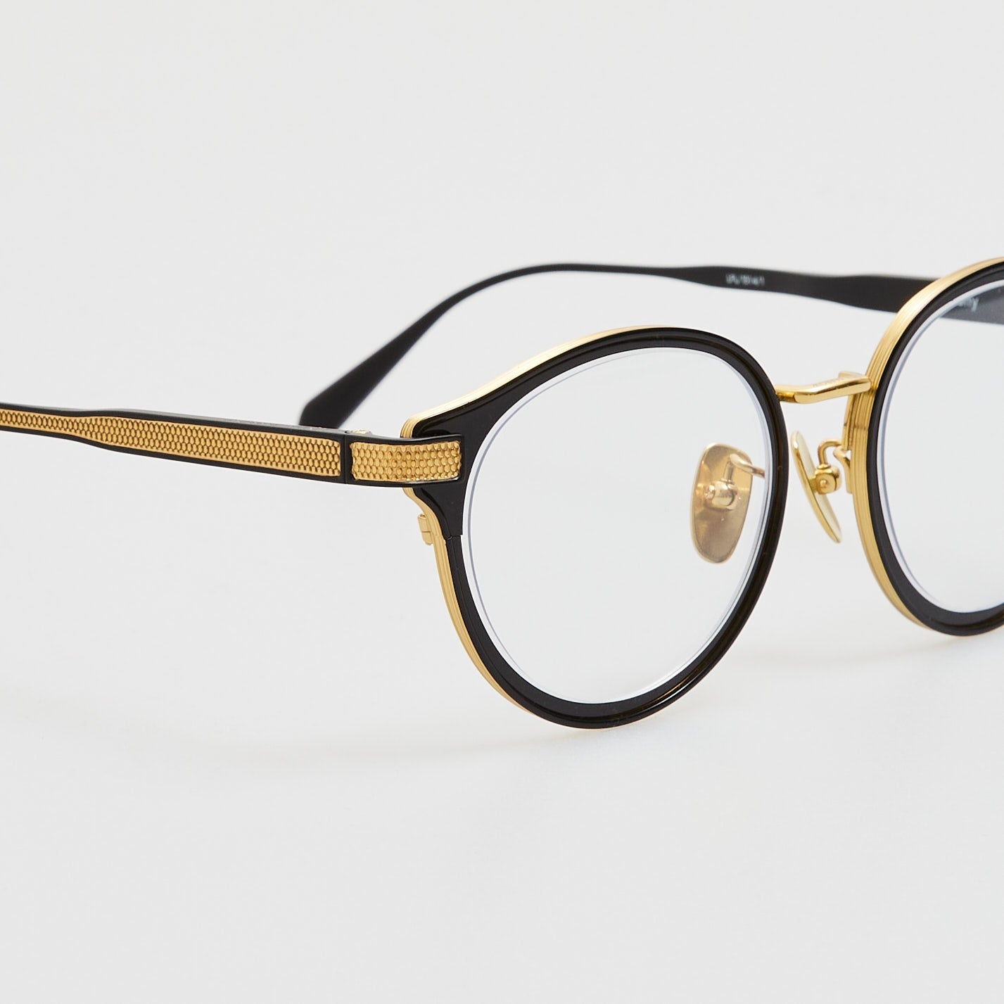 Anthony Oval Optical Frame in Matt Nickel and Yellow Gold - 7