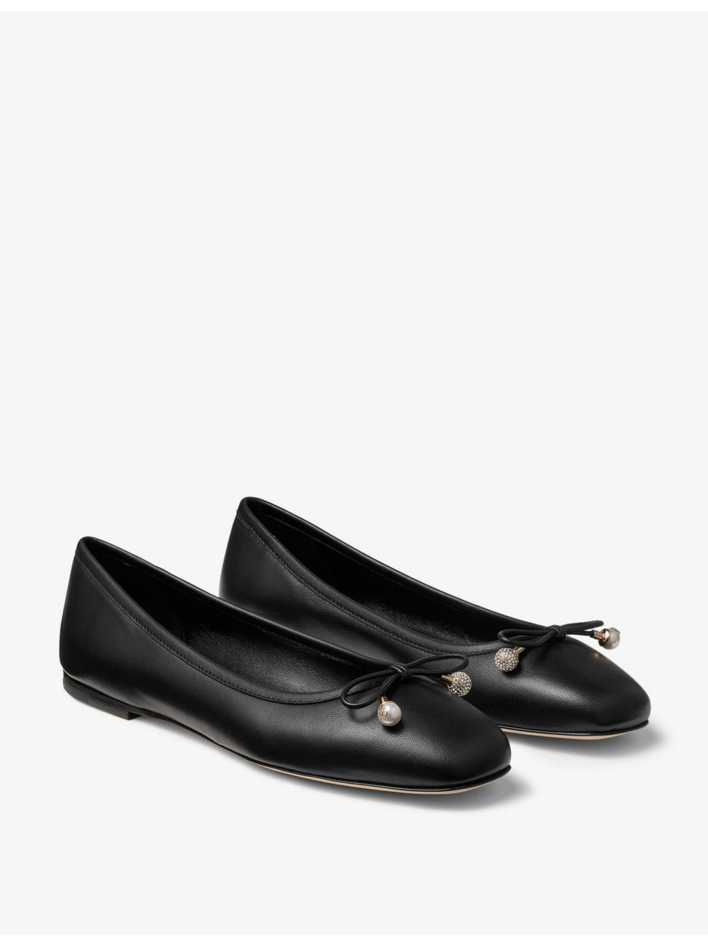 Elme bow-embellished leather ballet flats - 3