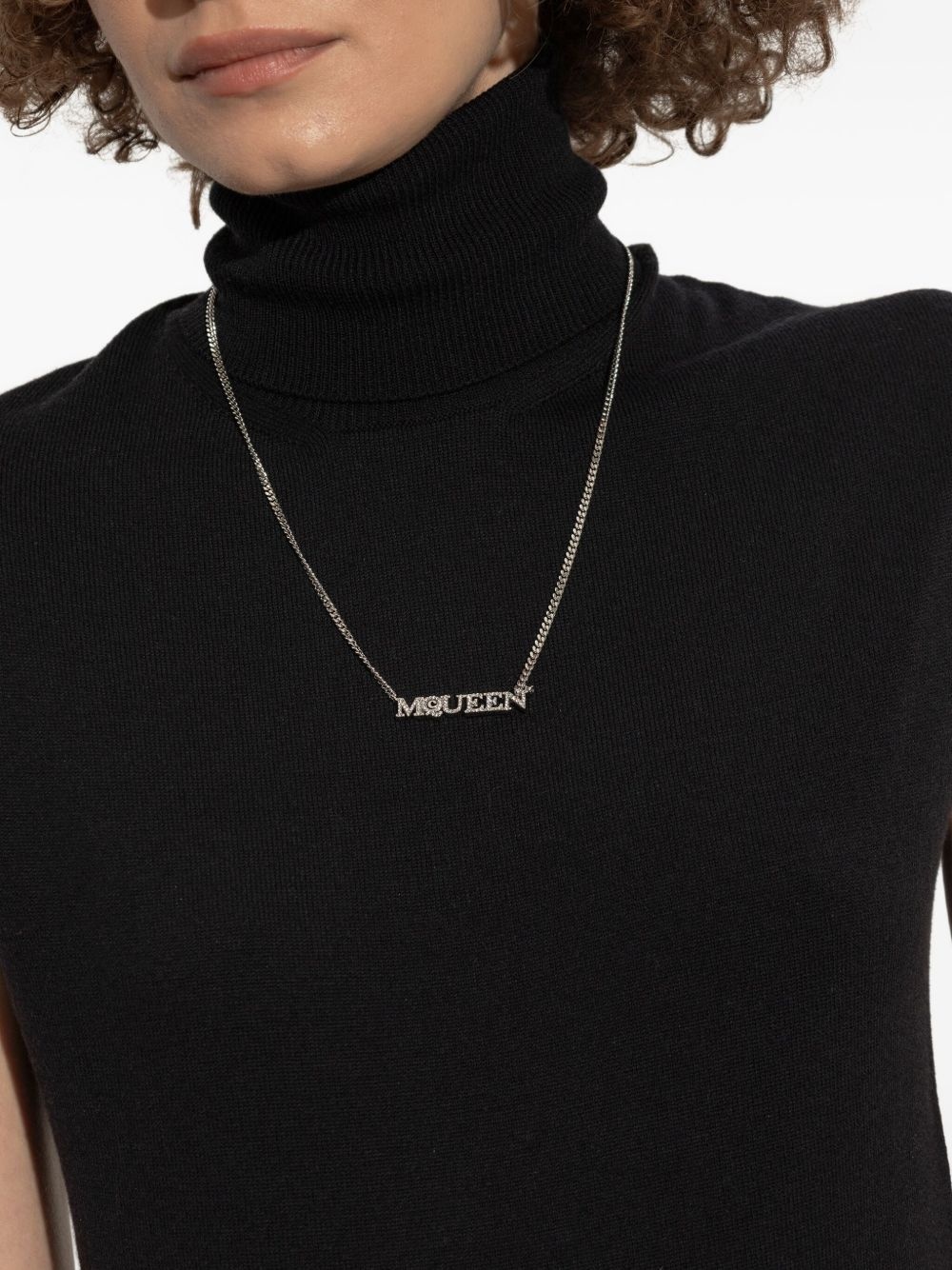logo-pendant necklace - 2