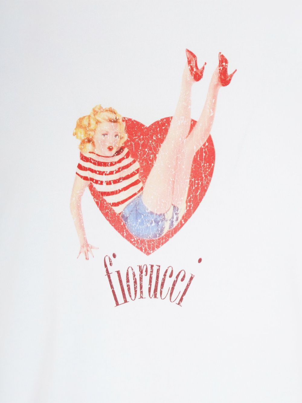 heart-print cotton T-shirt - 3