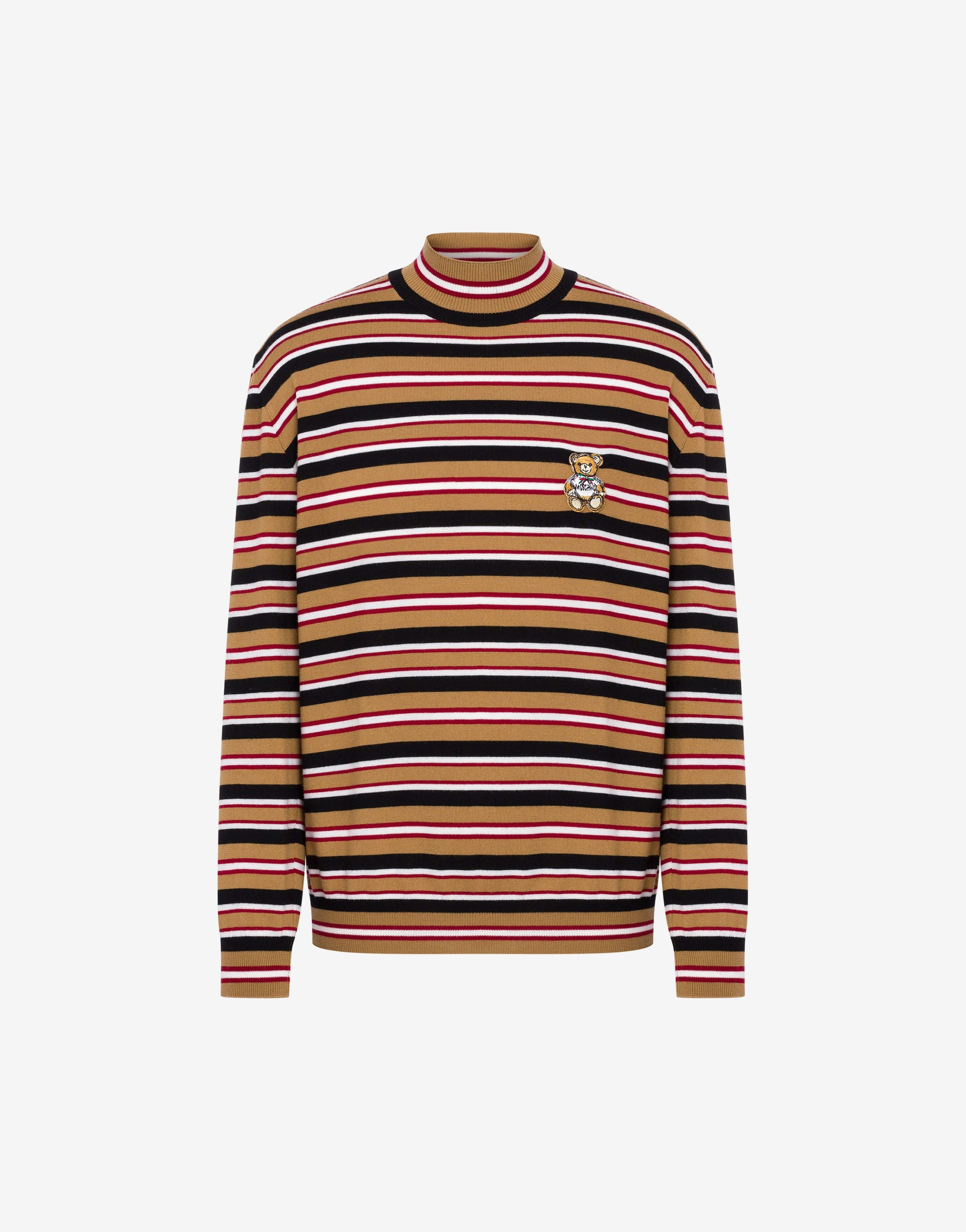 STRIPES TURTLE-NECK SWEATER - 1