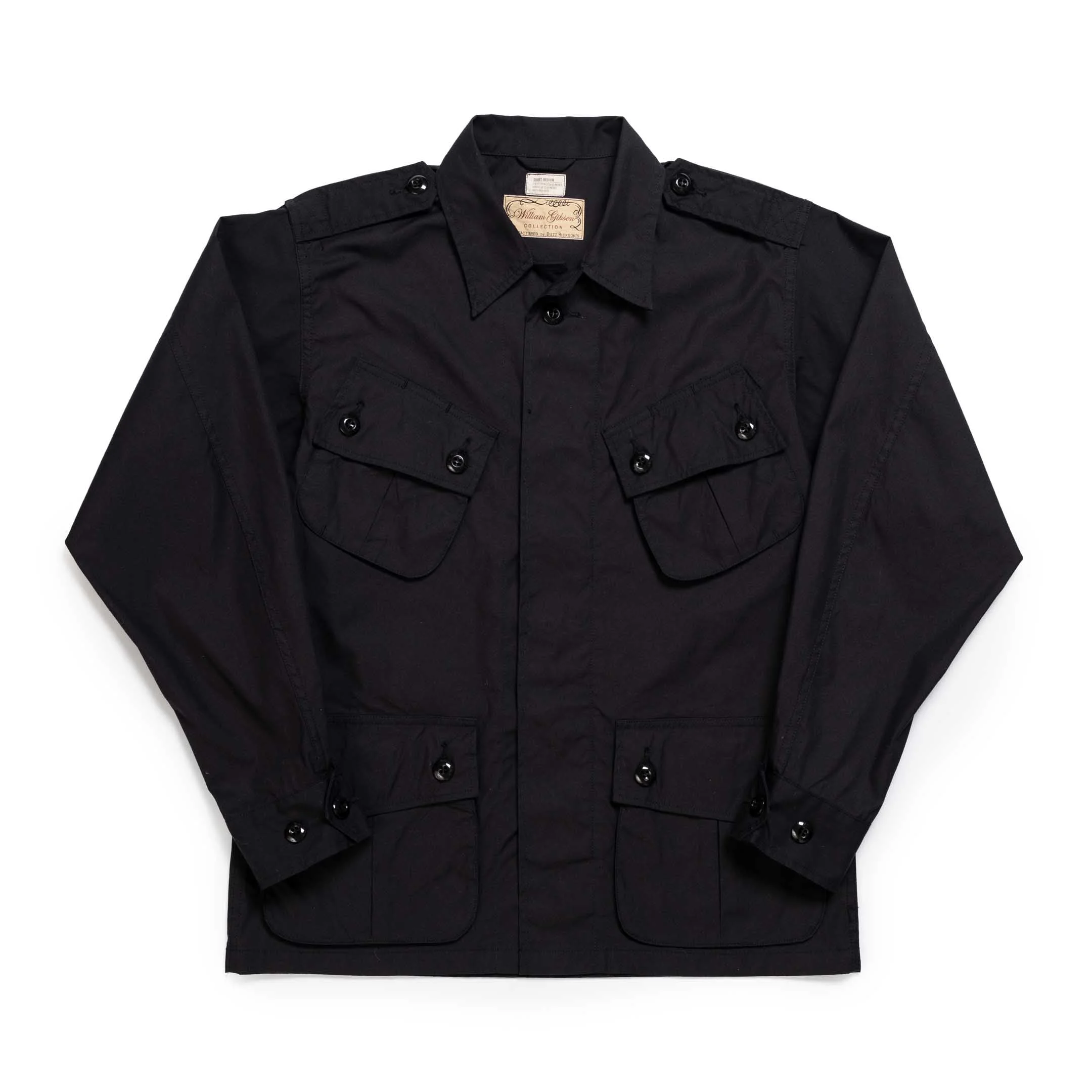 Buzz Rickson’s x William Gibson Tropical Combat Coat Black - 1