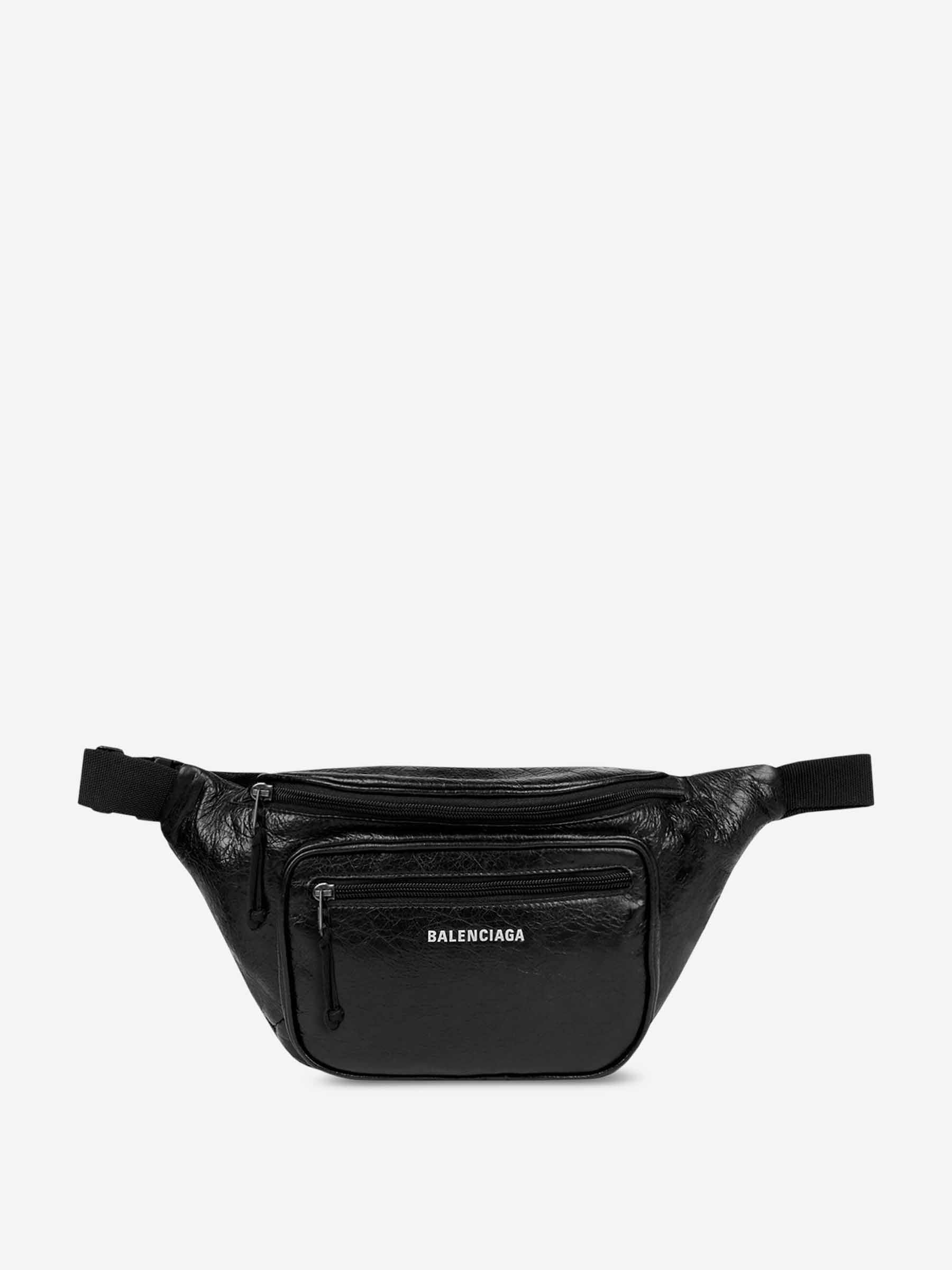 LOGO LEATHER WAIST BAG - 1