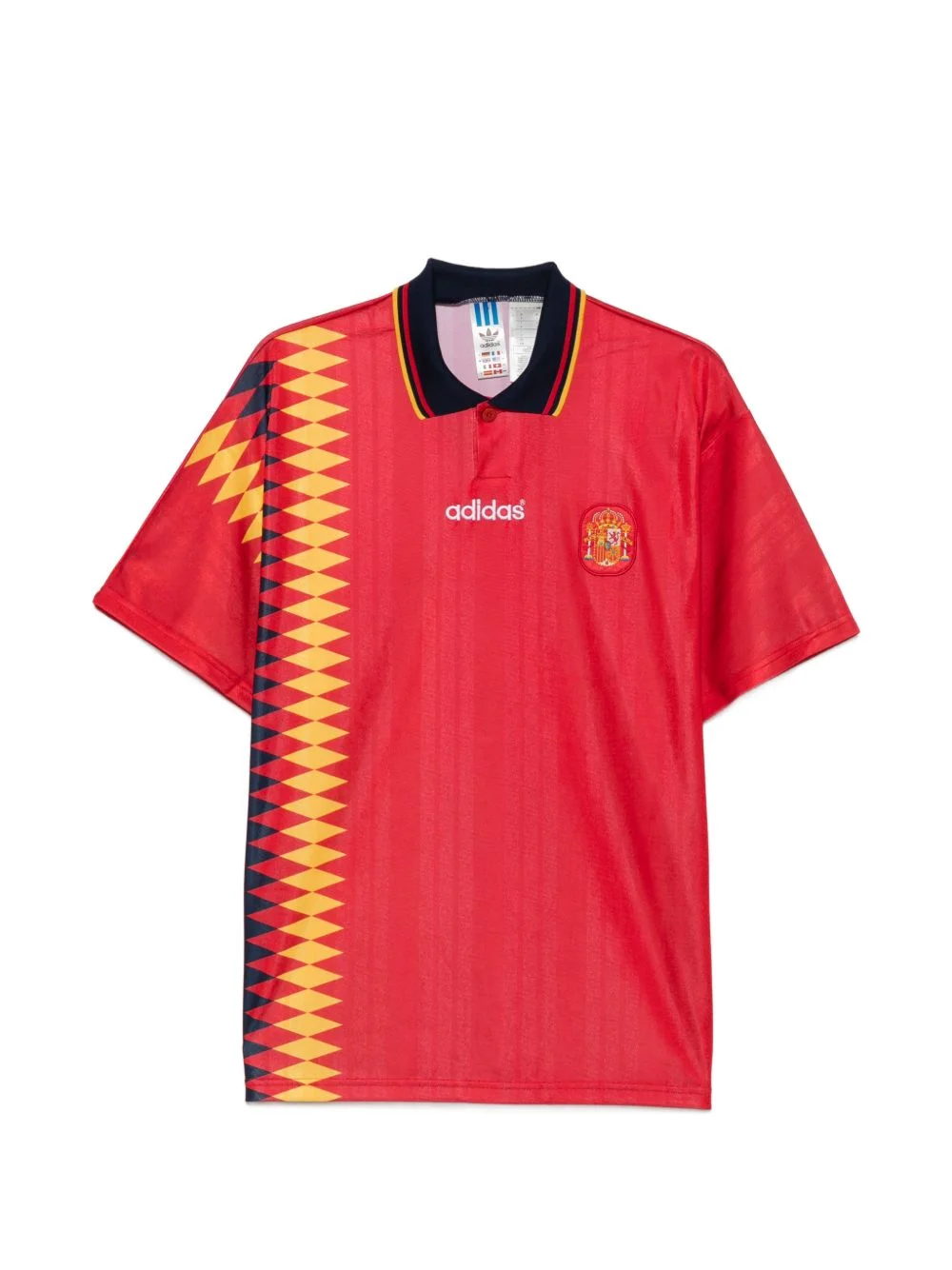 diamond-pattern Spain polo shirt - 1