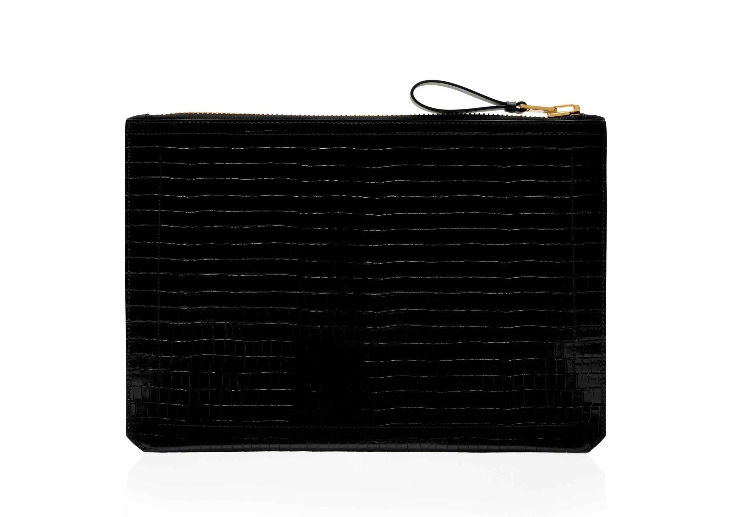 PRINTED ALLIGATOR BUCKLEY HANDLE PORTFOLIO - 3
