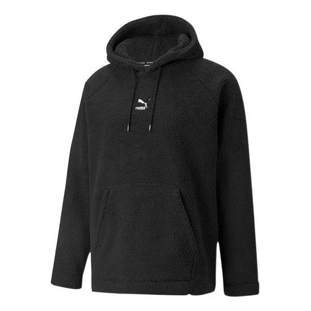 PUMA 클래식 Sherpa Hoodie '블랙'533122-01 - 1
