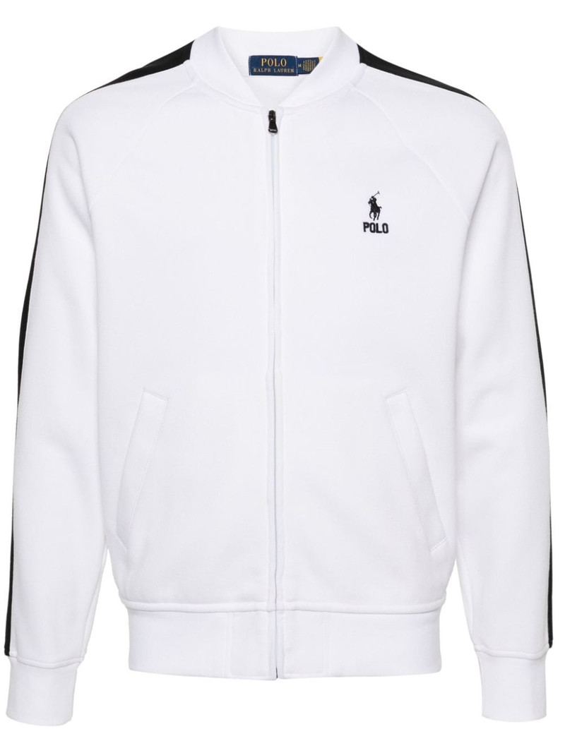 Polo-Pony-embroidery zipped sweatshirt 1