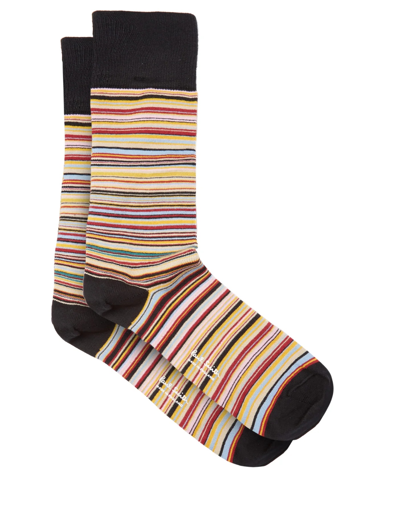 Signature stripe cotton-blend socks - 1