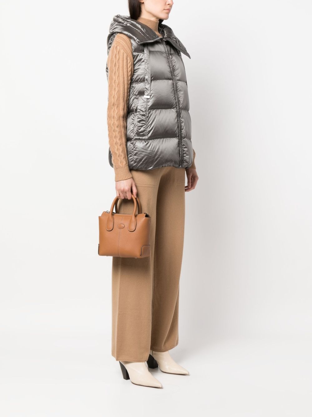 Di leather tote bag - 2