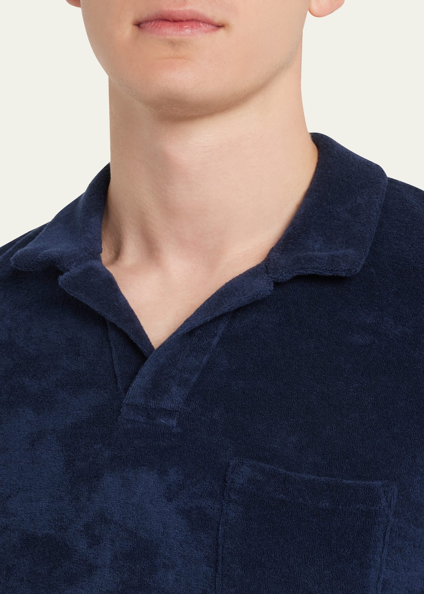 Men's Cotton Terry Polo Shirt - 5