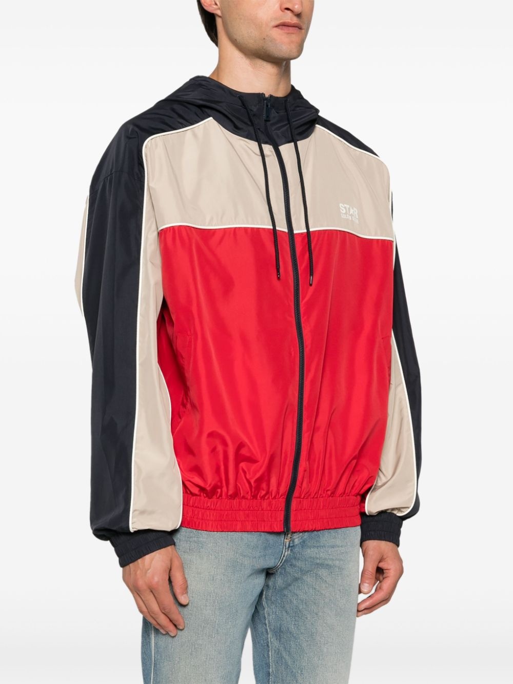 logo-print windbreaker - 3