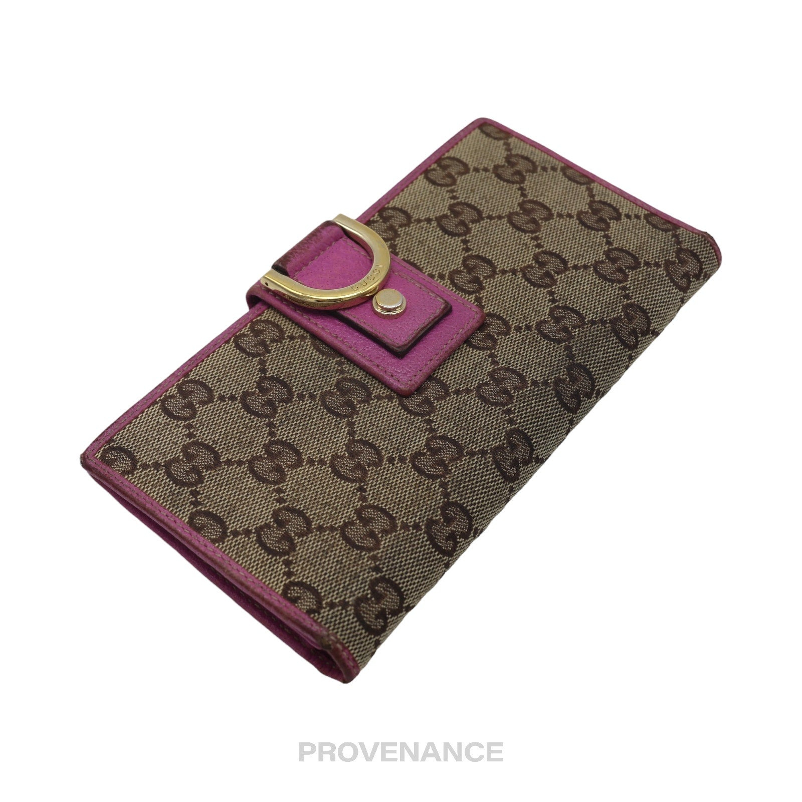 Gucci GG Canvas Long Wallet - Fuchsia - 3