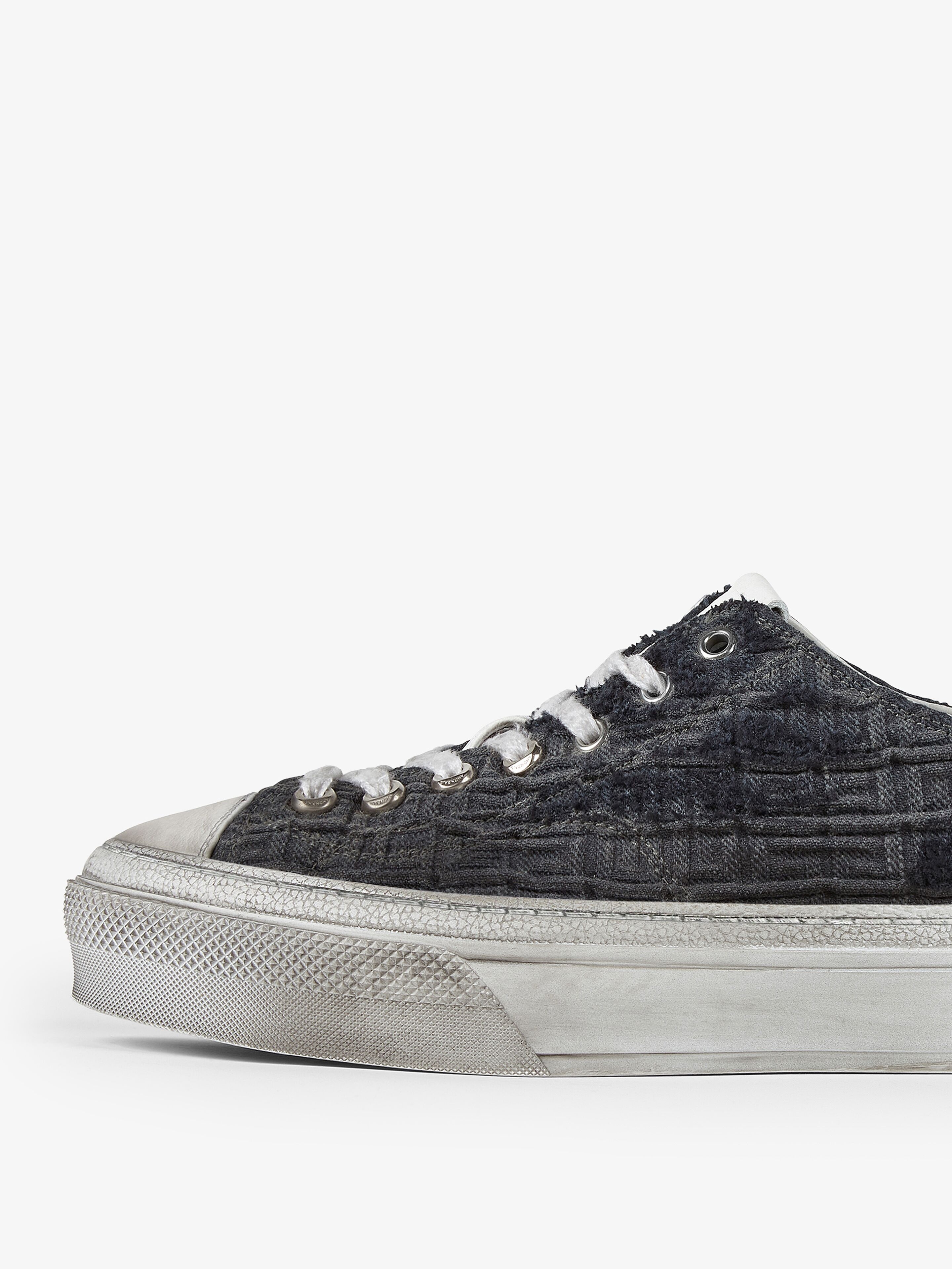 CITY SNEAKERS IN 4G DENIM WITH USED EFFECT - 6