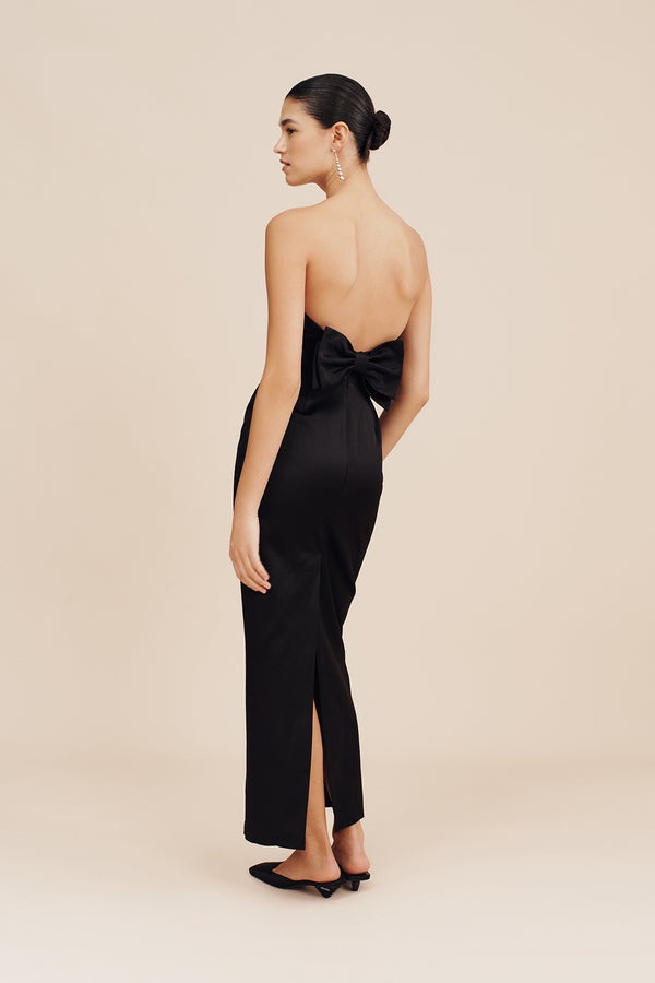 Romeo Strapless Dress Black - 4