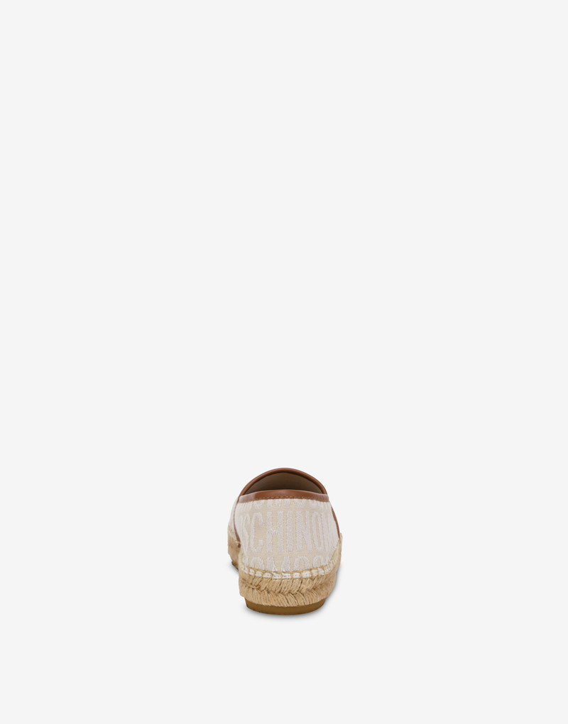 Moschino ALLOVER LOGO CANVAS ESPADRILLES outlook