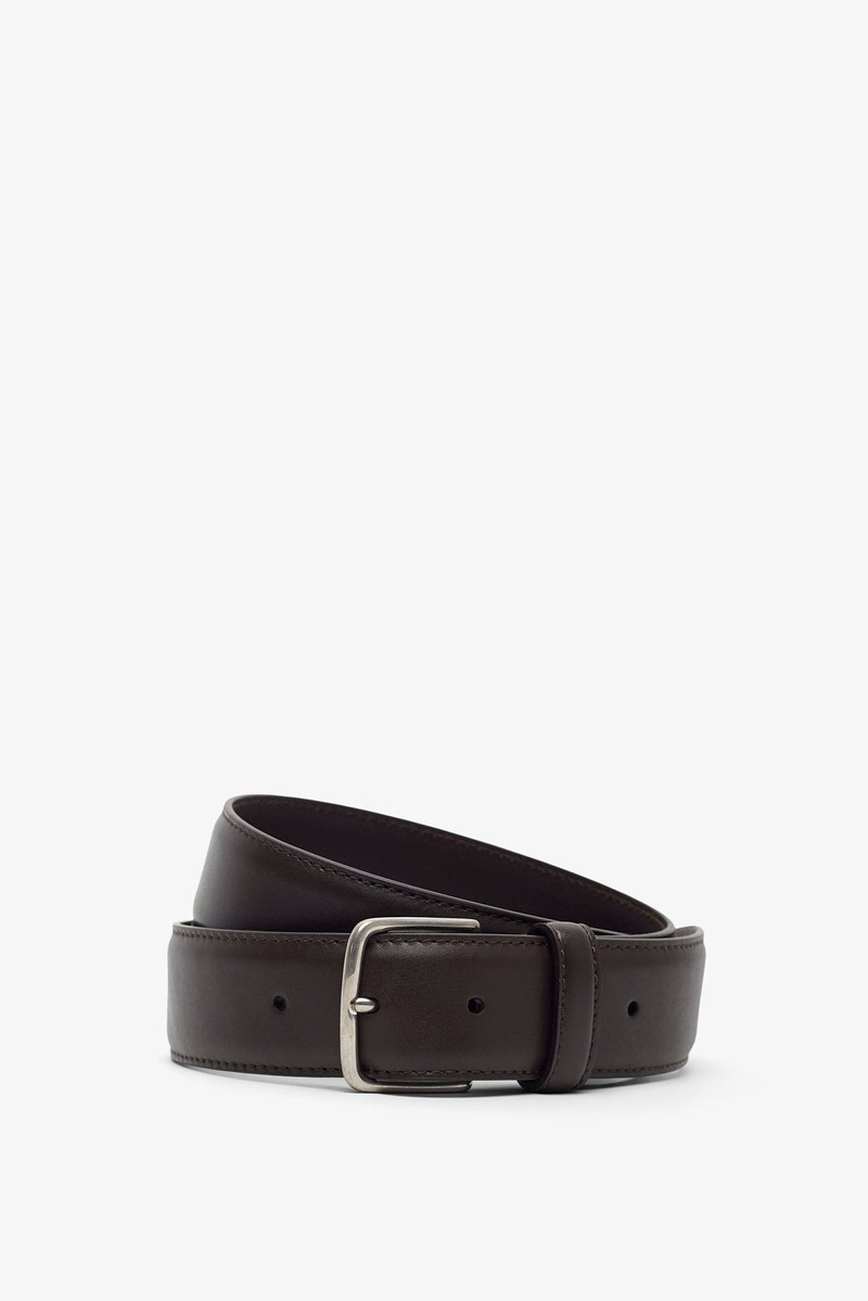 Maxi Classic brown leather belt 1