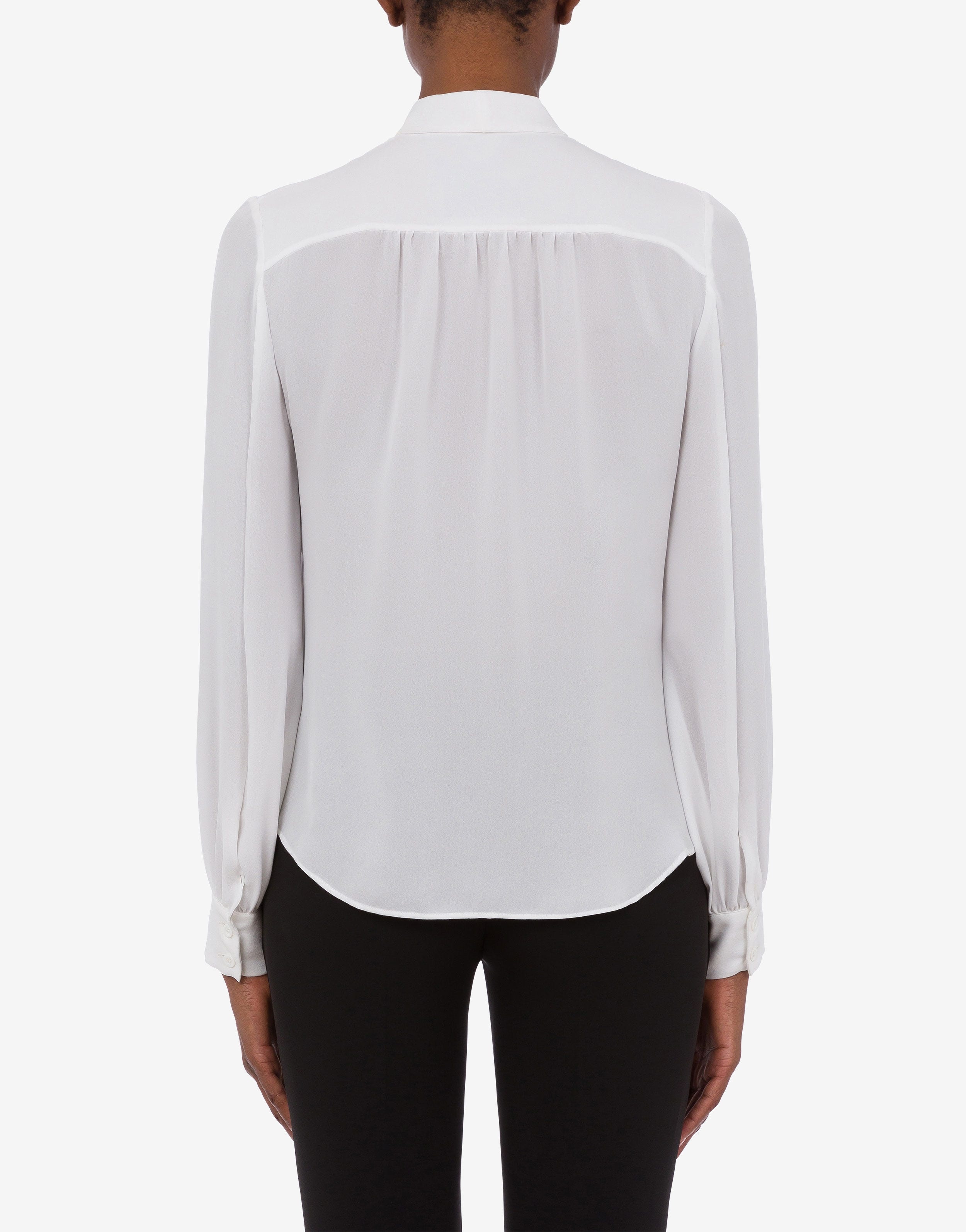 SILK CHARMEUSE SHIRT - 3