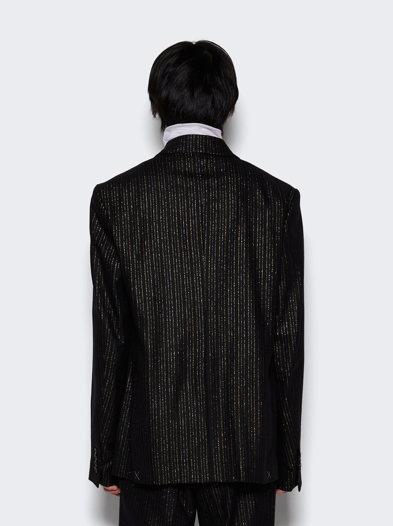 Pinstripe Blazer Black 5