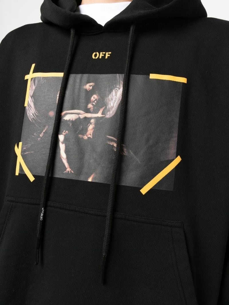 Arrows Caravaggio print hoodie - 5