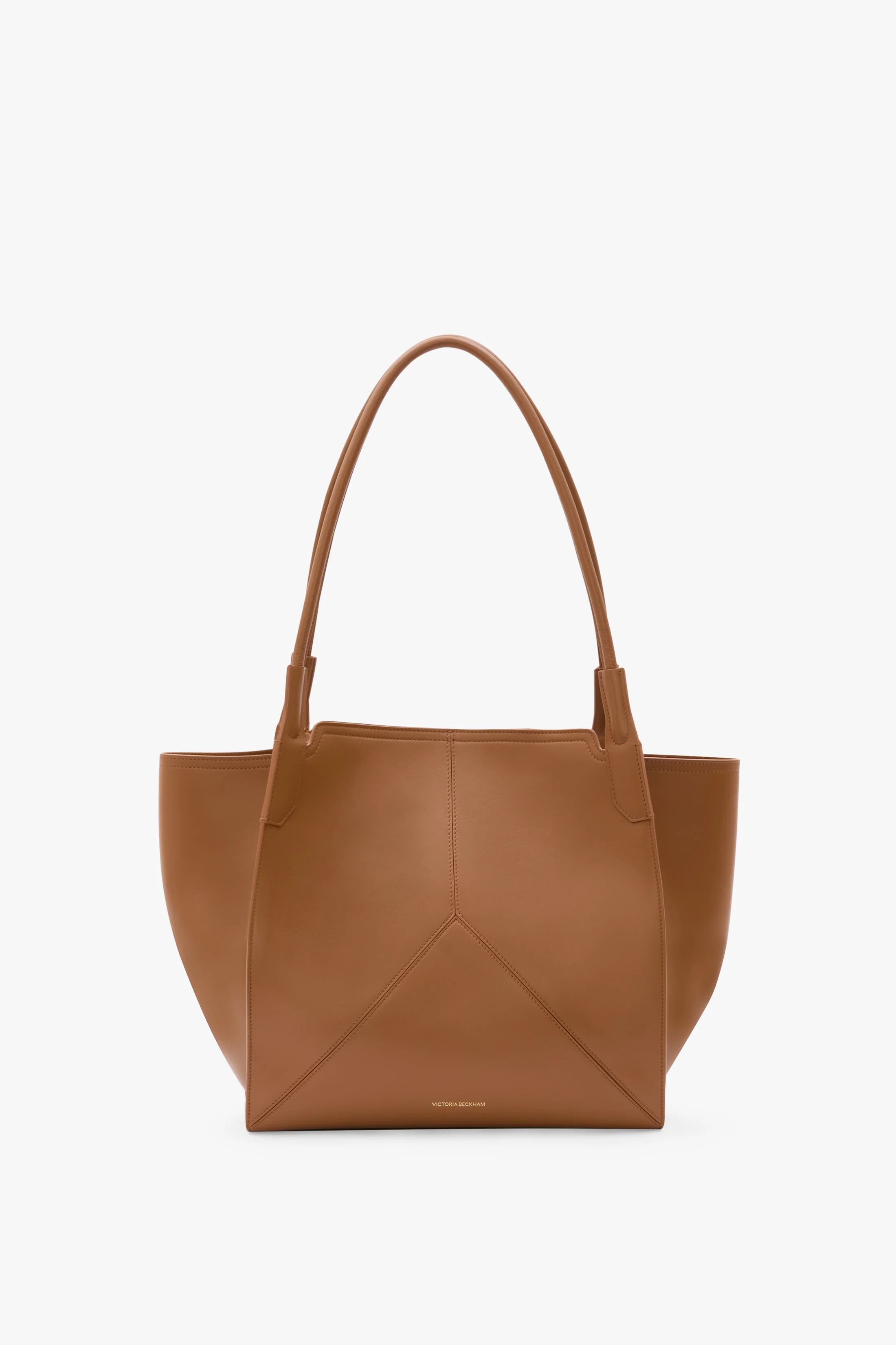 Victoria Tote Bag In Tan Leather - 1