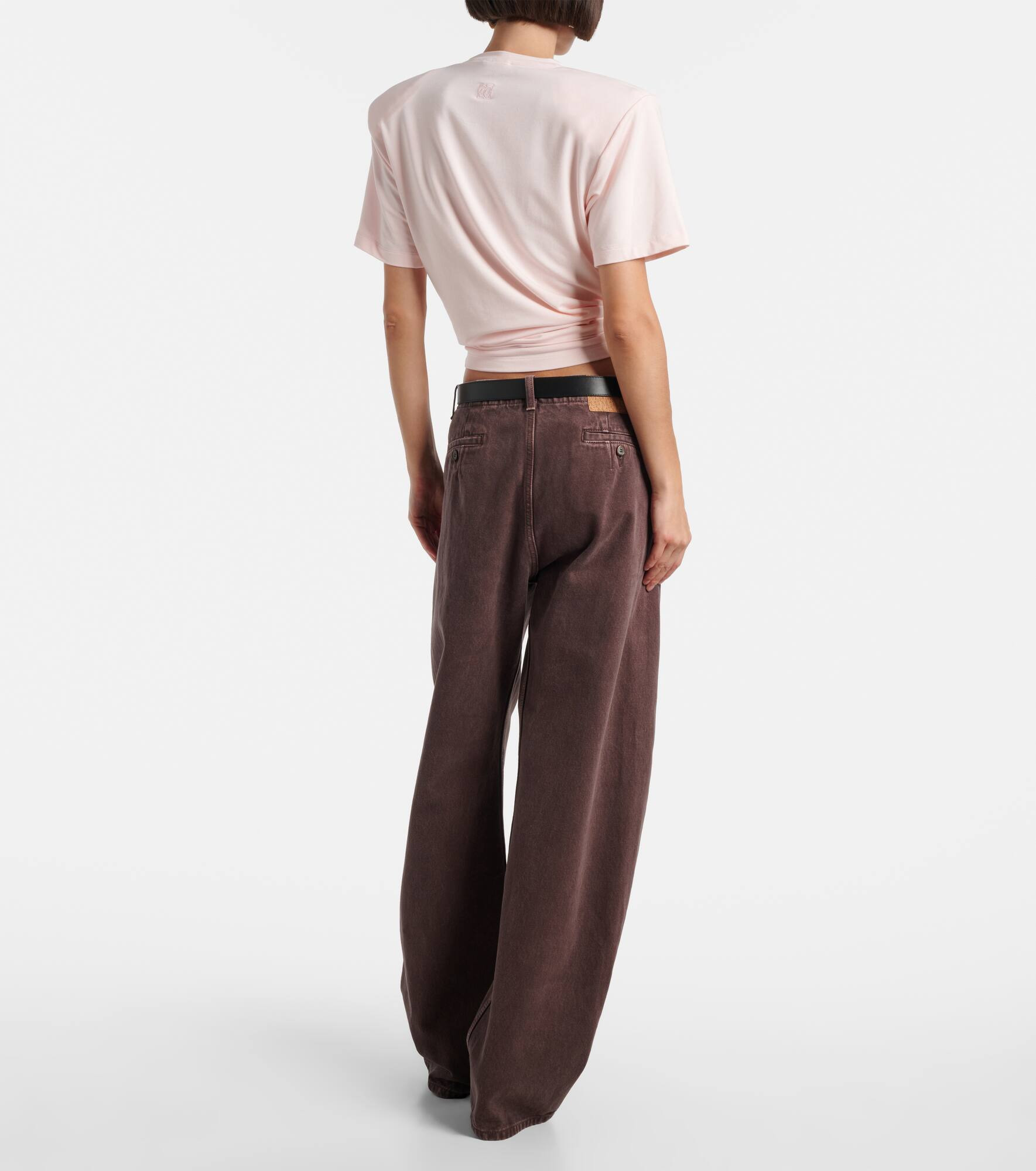 Knotted jersey T-shirt - 3