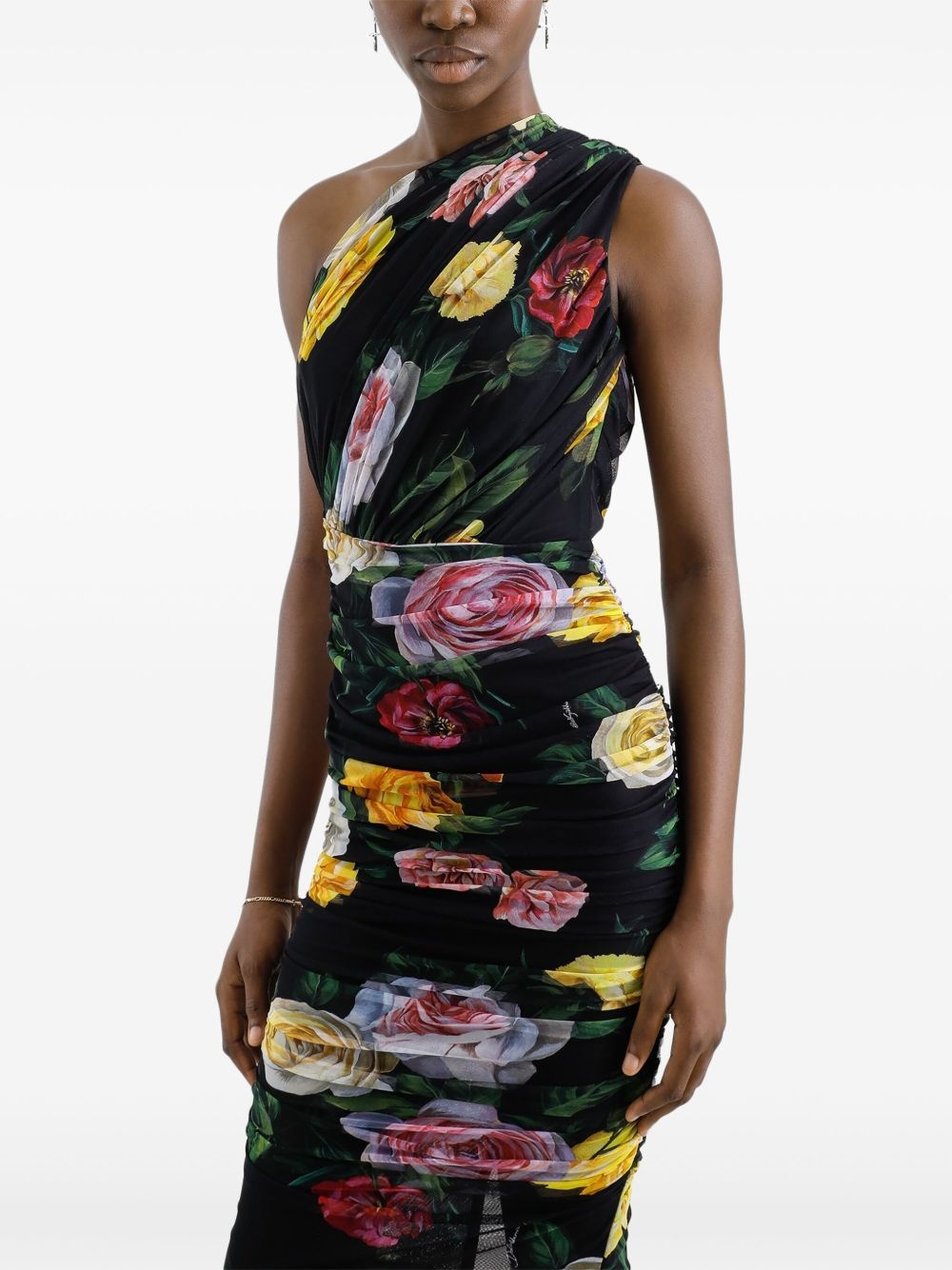 floral-print midi dress - 4