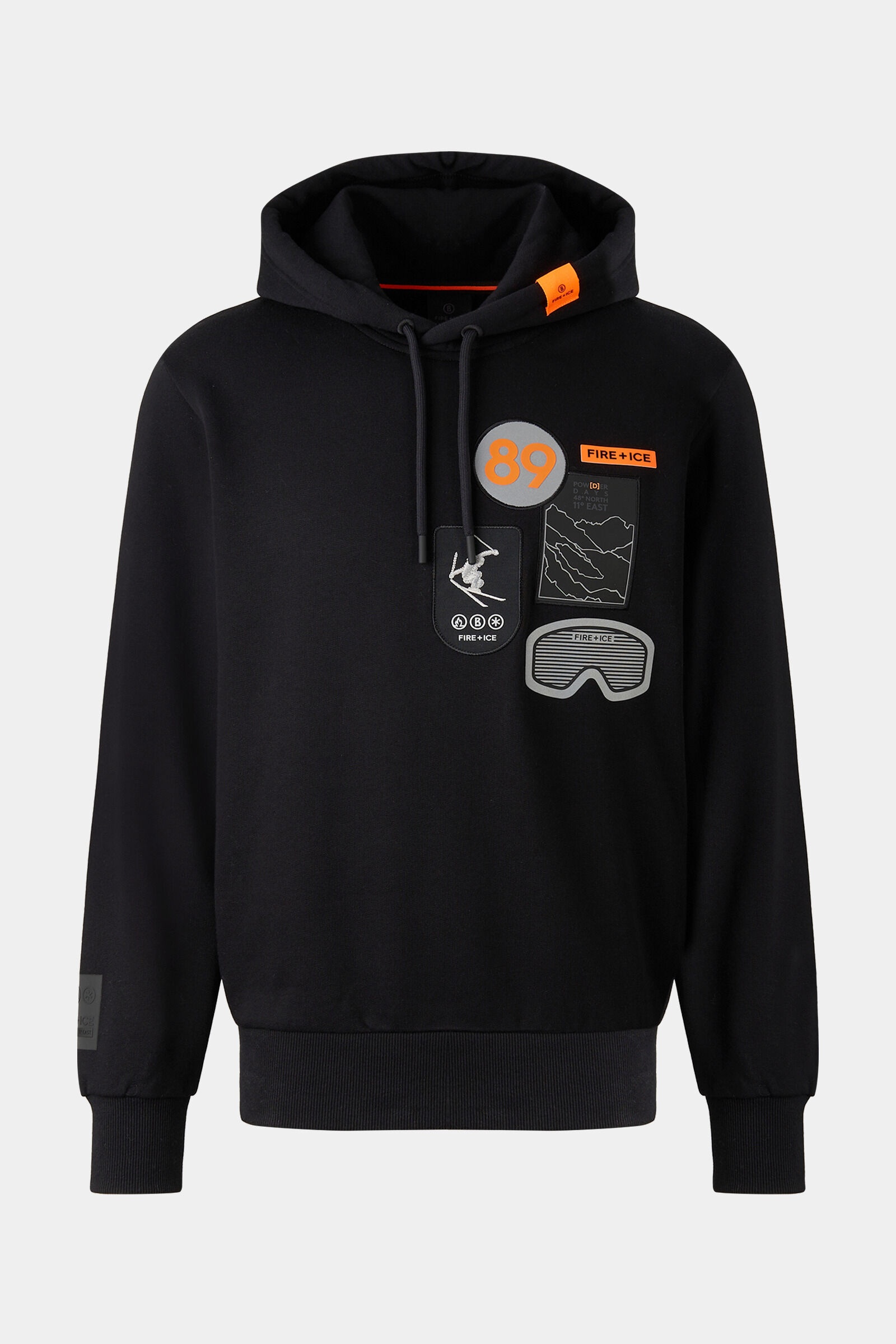 Covell Hoodie in Black - 1
