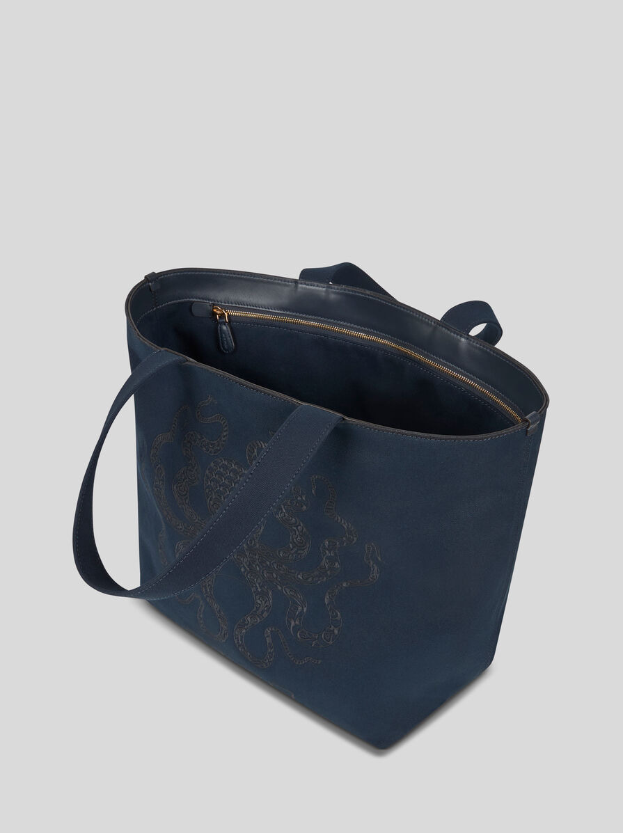 MAXI TOTE BAG WITH OCTOPUS EMBROIDERY - 4