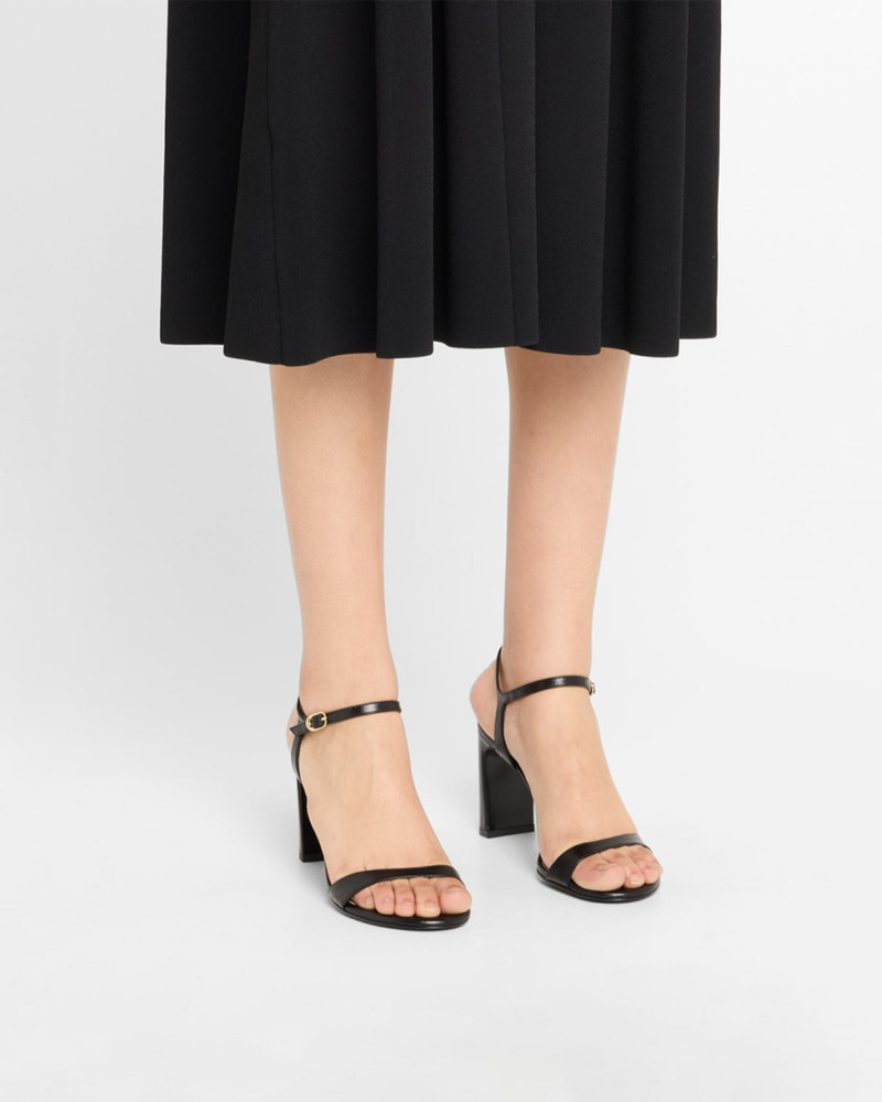 Stuart Weitzman Babette 가죽 발목 스트랩 샌들 outlook