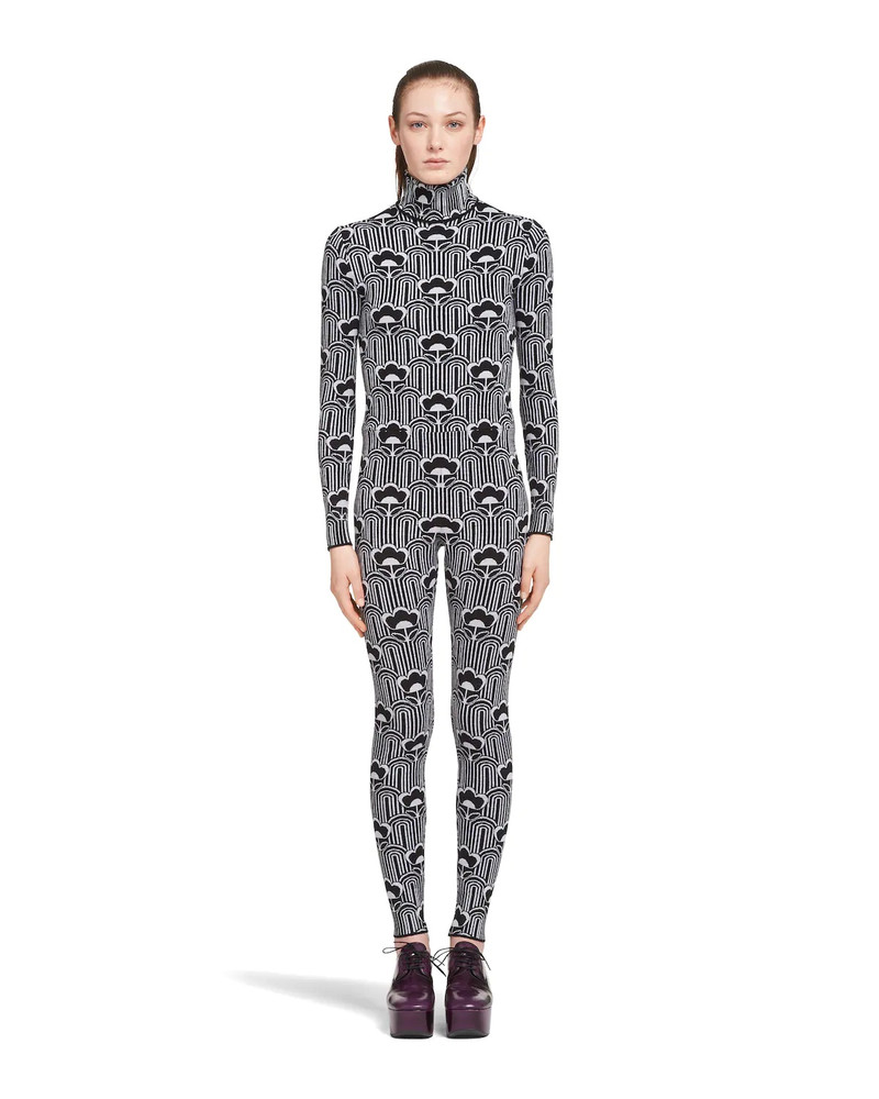 Prada Superfine wool jacquard long johns outlook