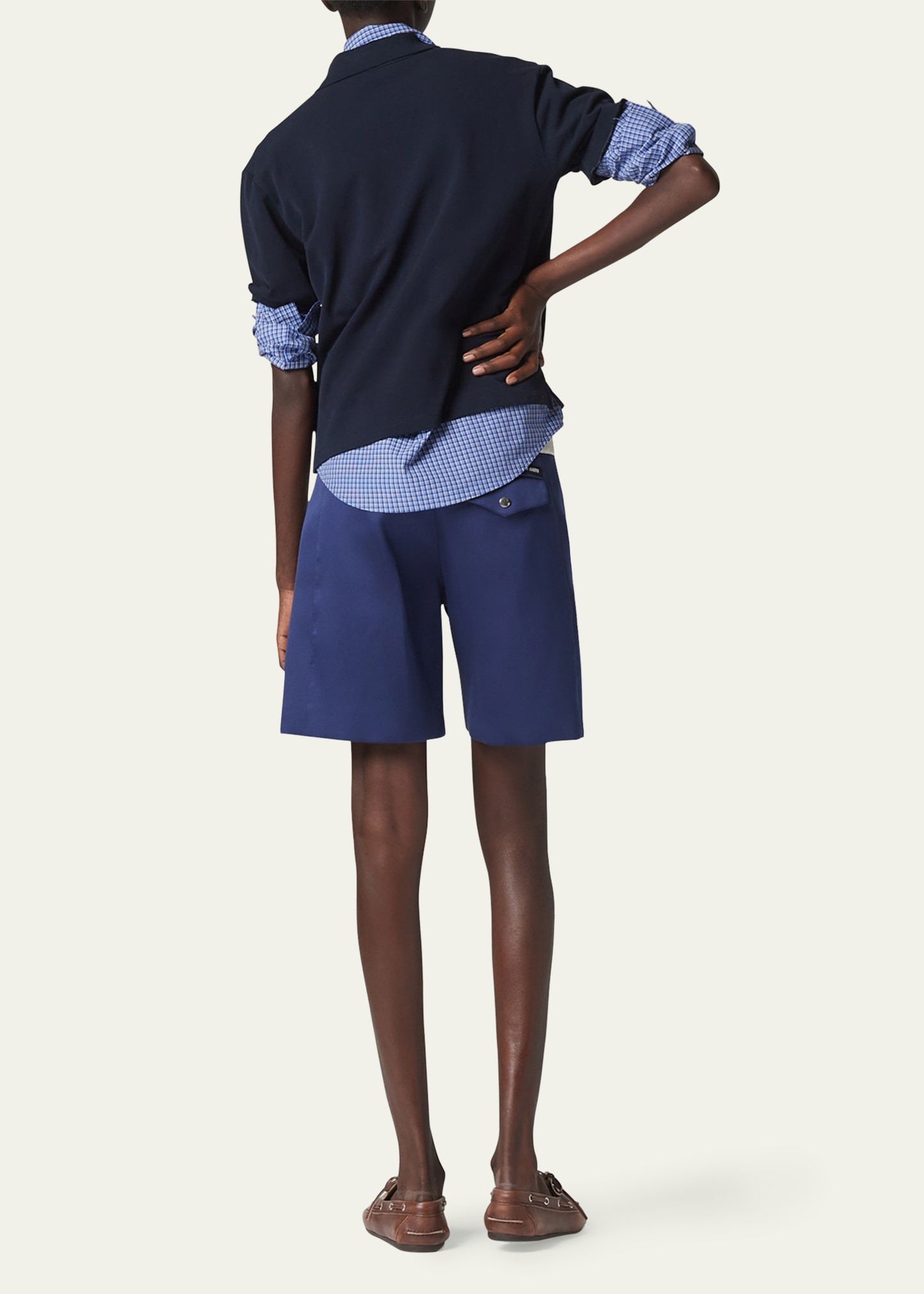 Colorblock Drawstring Low Rise Shorts - 3