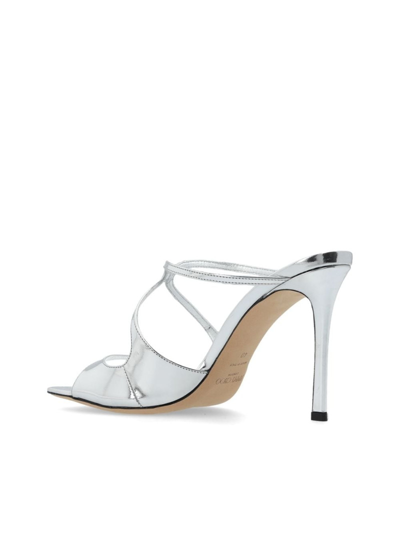 95mm Anise metallic leather mules 5