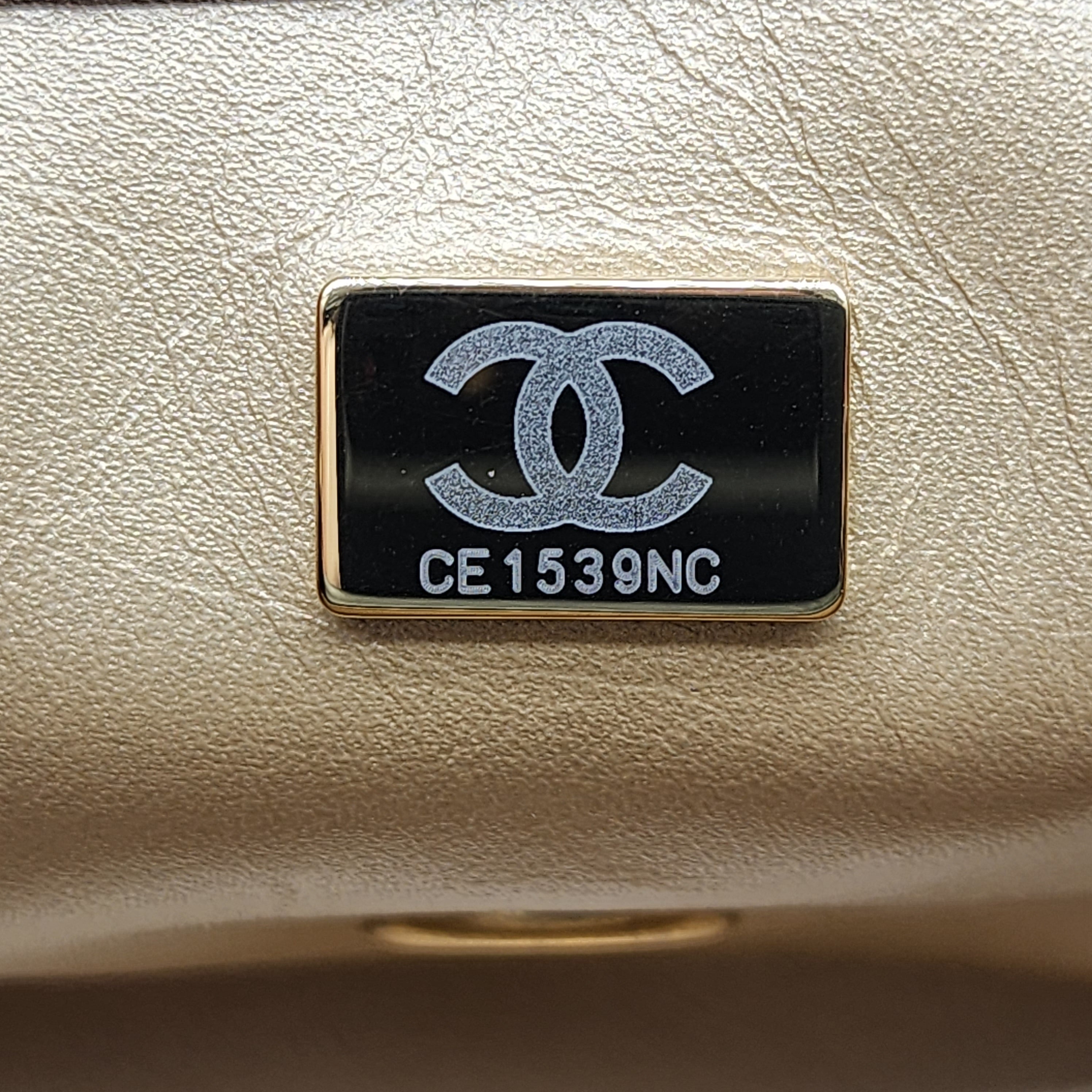 Chanel Quilted Lambskin Leather Pearl Crush Mini Flap Bag in Black - 14