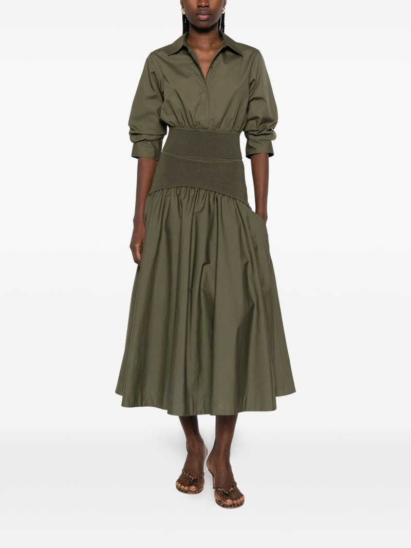 SIMKHAI gathered-sleeve cropped shirt outlook