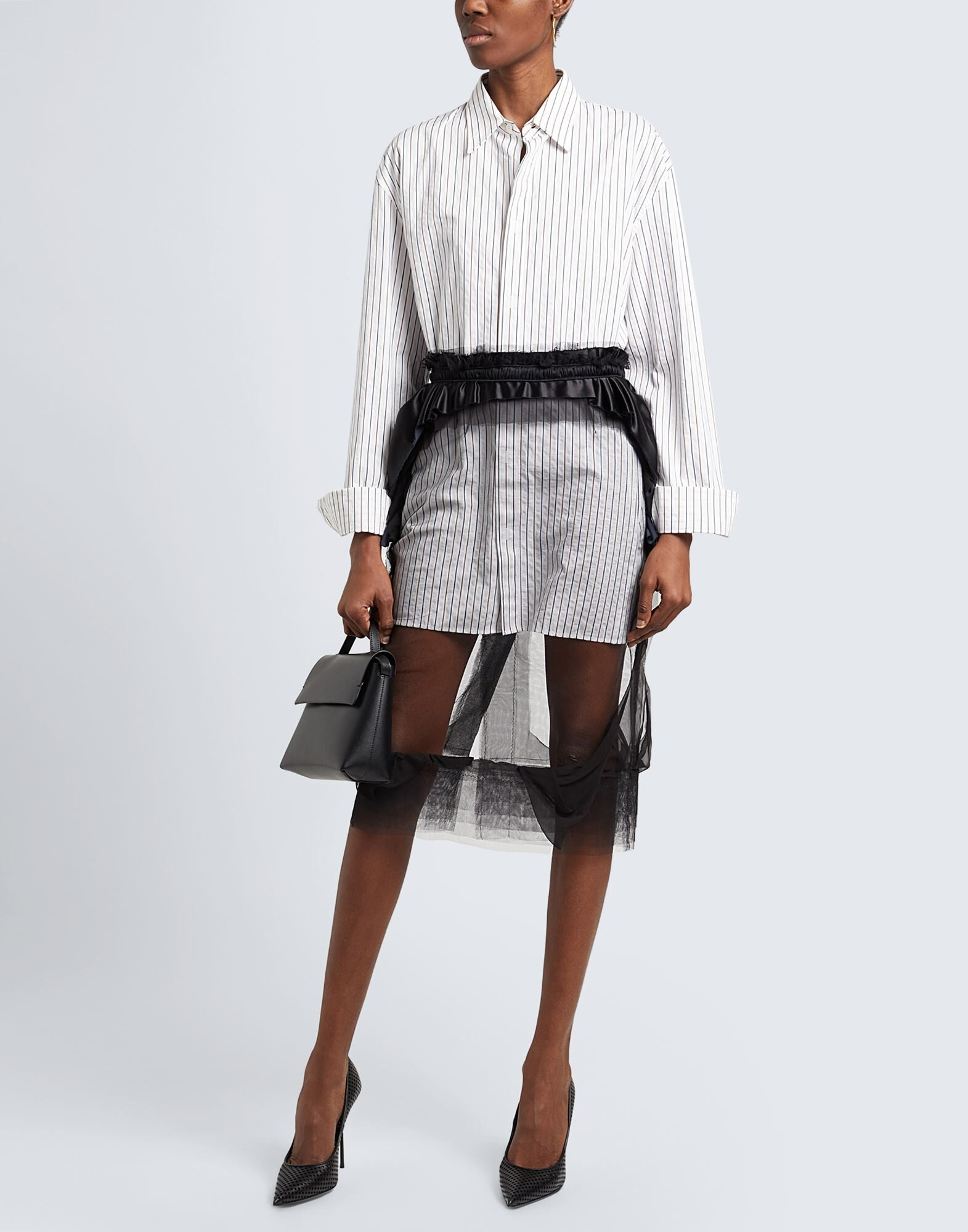 Black Women's Midi Skirt - 2
