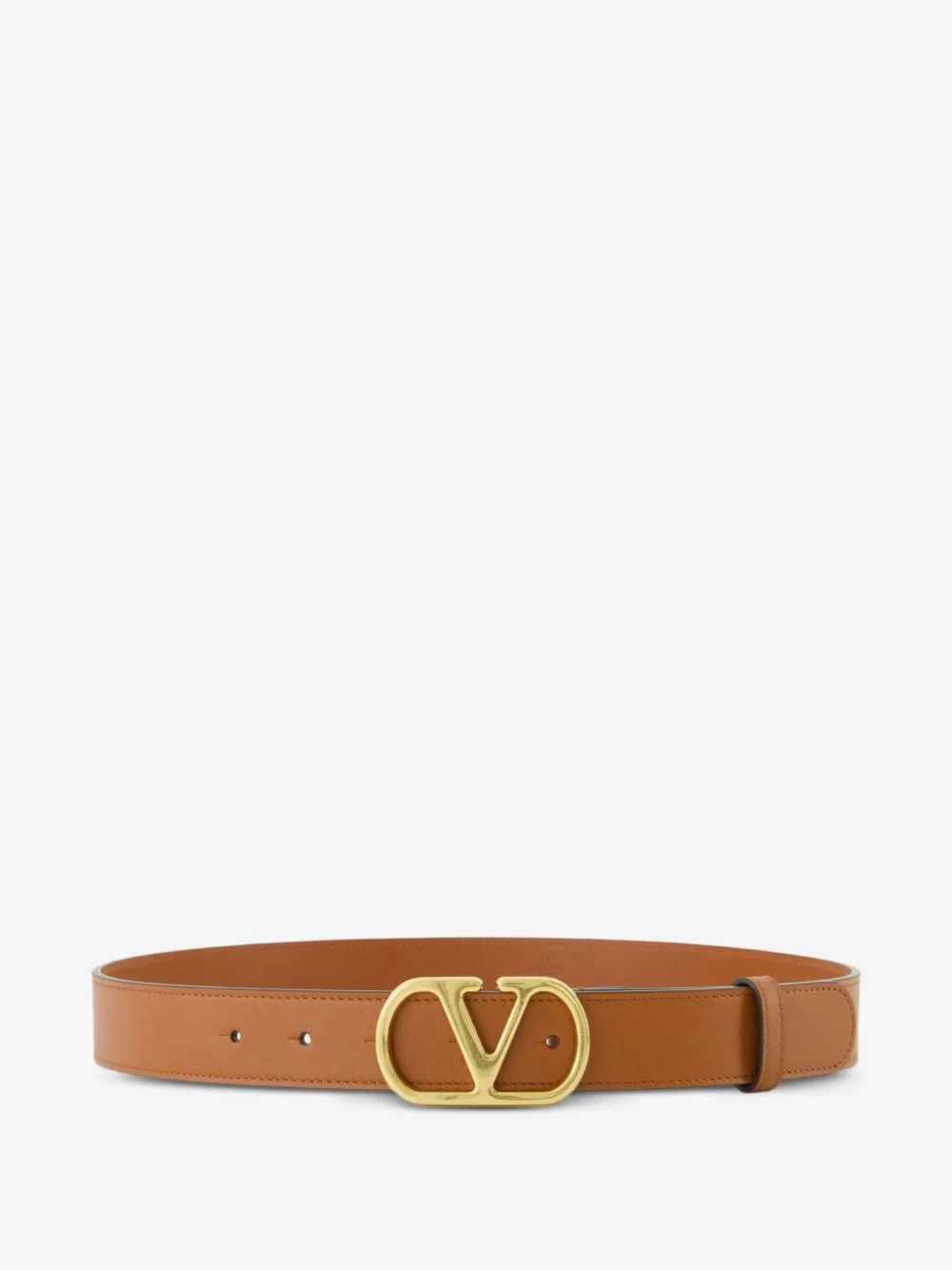 VLogo leather belt - 1