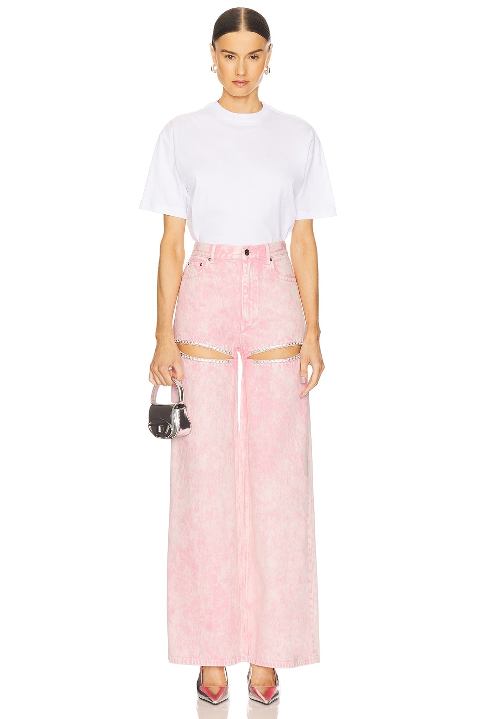 Crystal Slit Wide Leg - 5