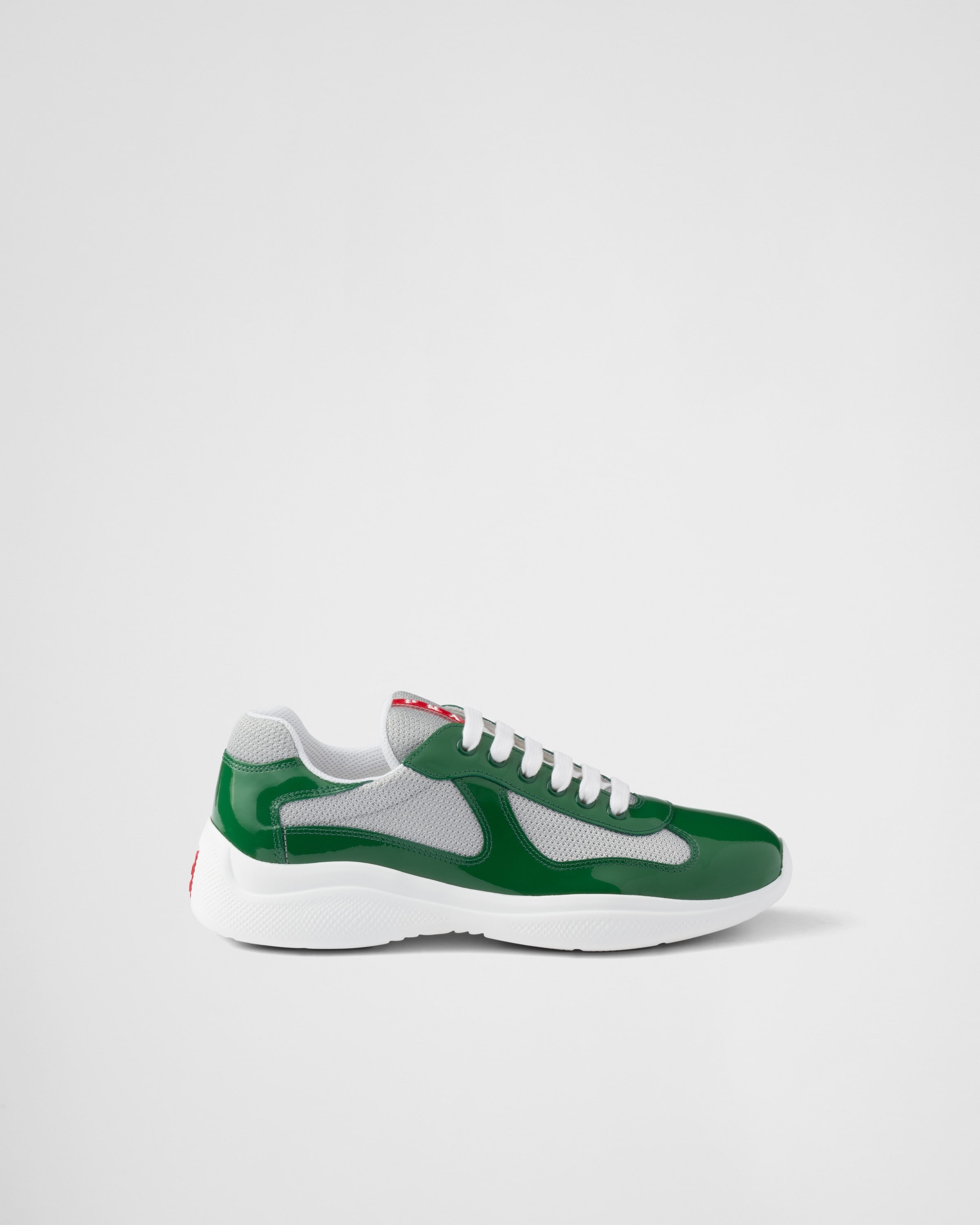 Patent leather and technical fabric Prada America's Cup sneakers - 2