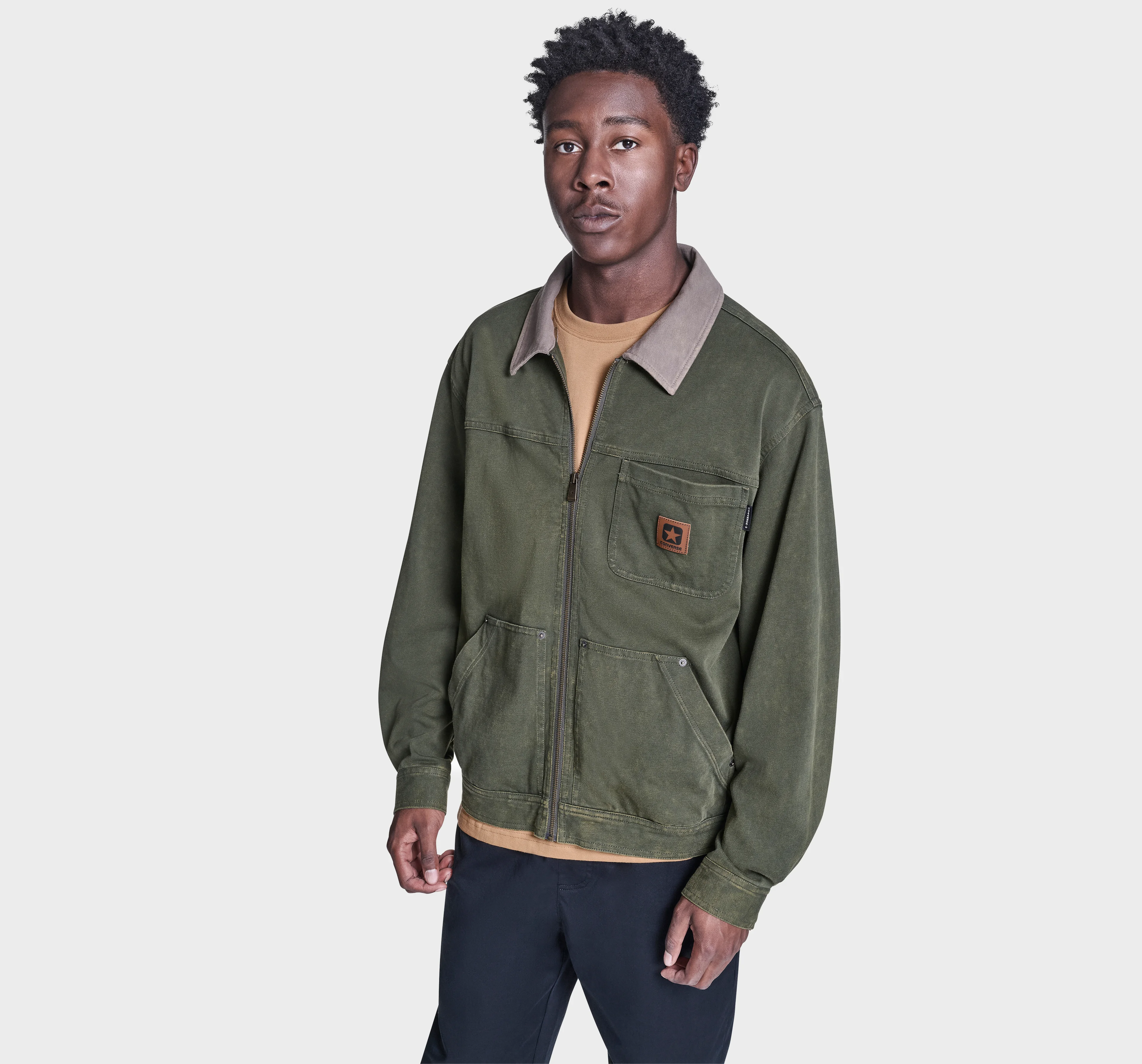 Converse Essential Zip Jacket in Good Natured at Nordstrom - 1