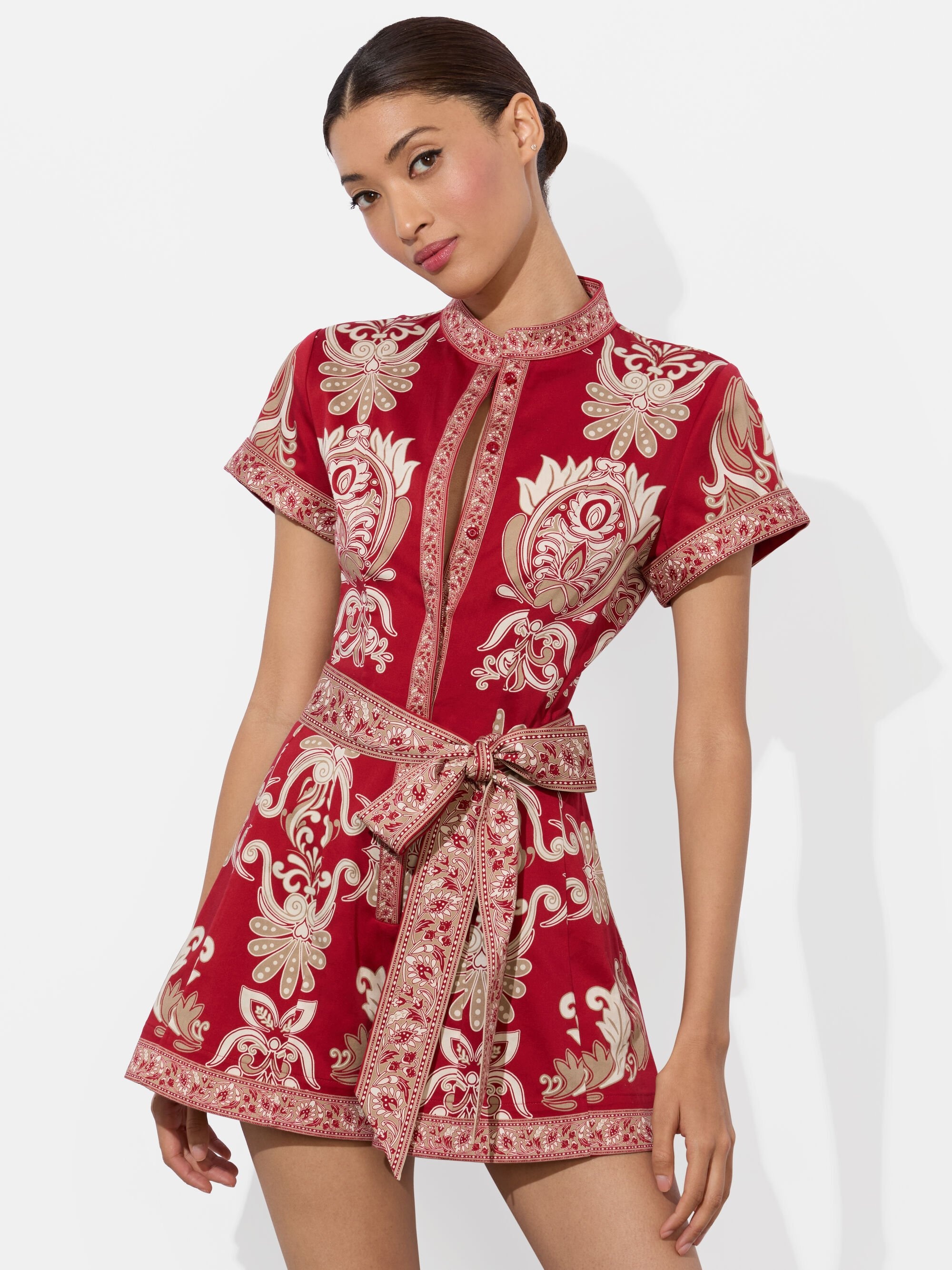 LUCY BUTTON DOWN ROMPER - 5