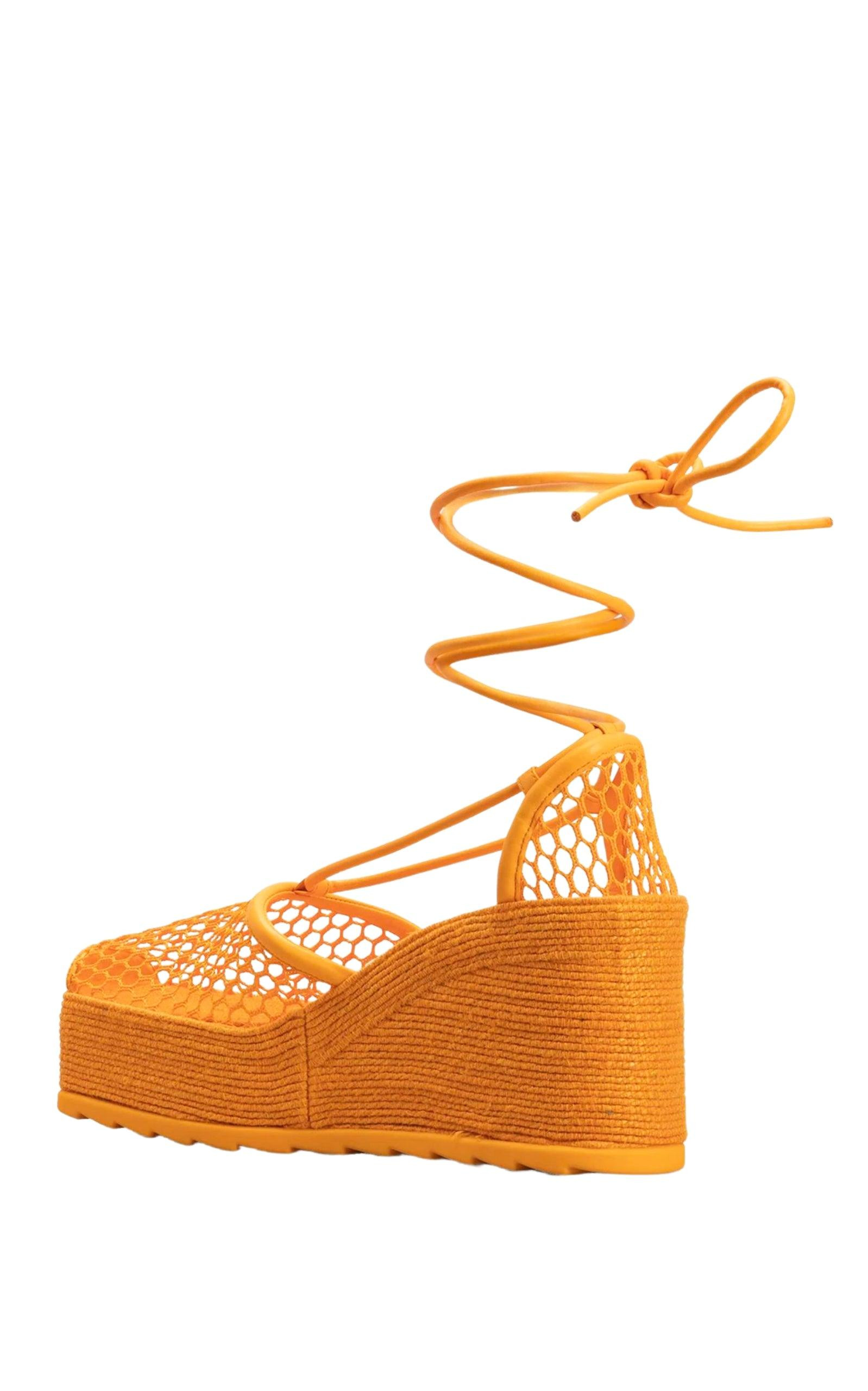 Leather and Mesh Espadrilles - 3