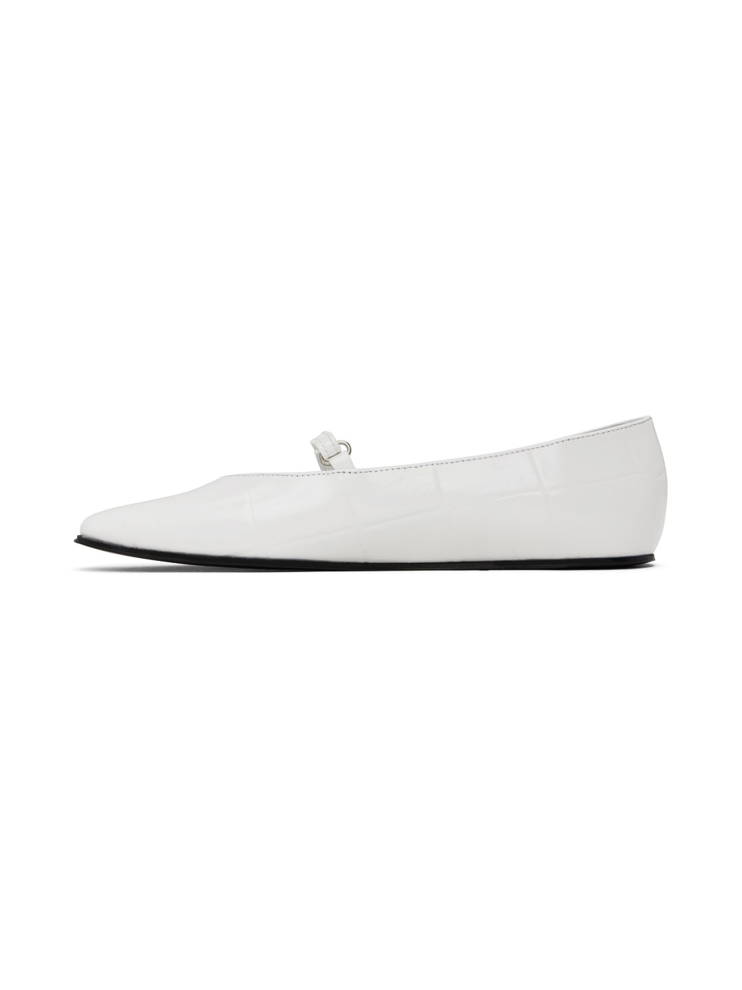 White Molly Ballerina Flats - 3