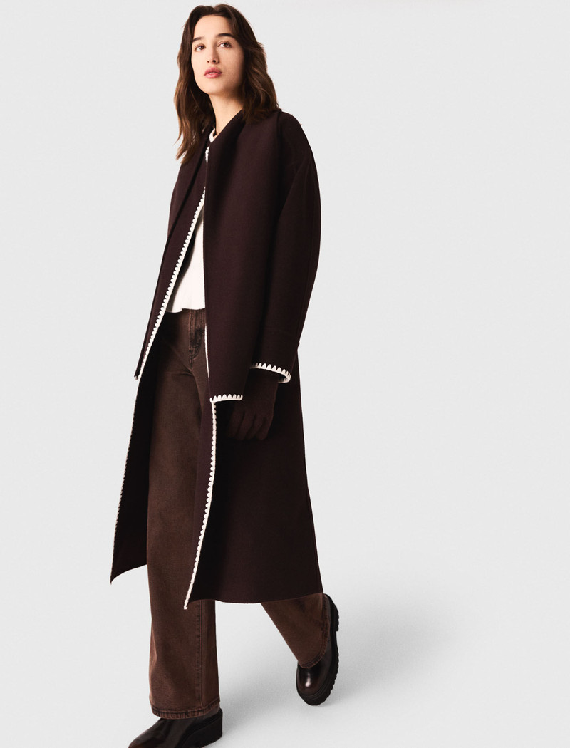 Embroidered double-faced coat 5