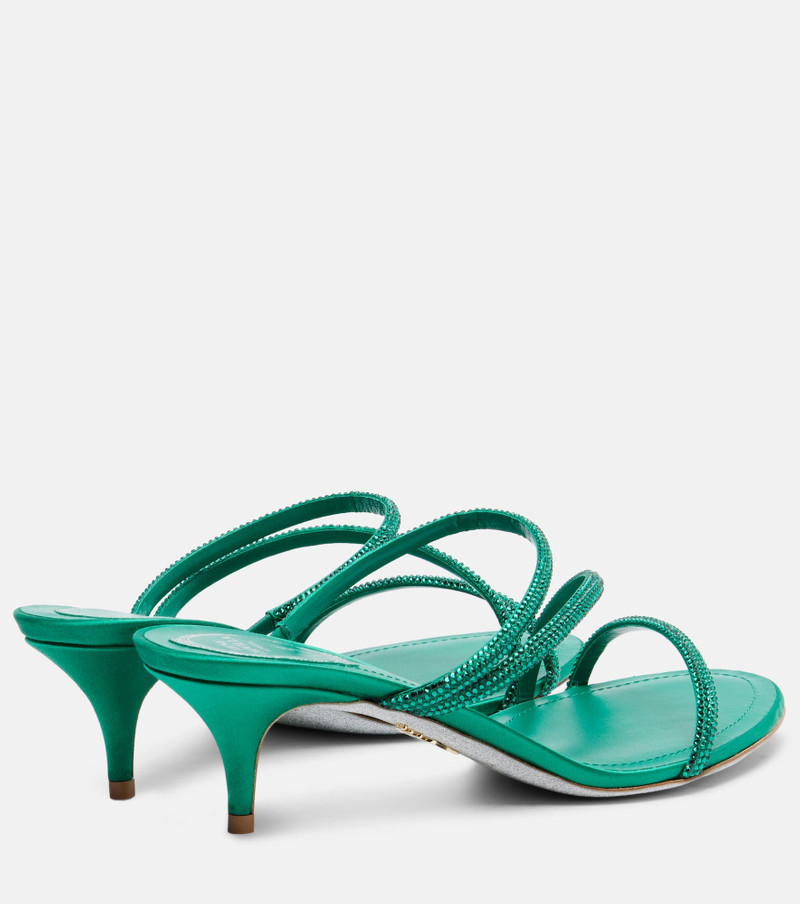 RENE CAOVILLA Crystal-embellished sandals outlook