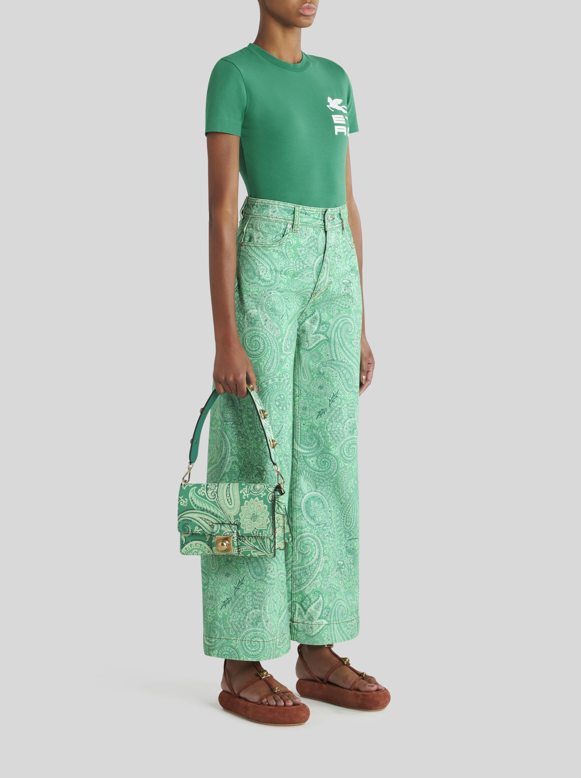 CROWN ME LIQUID PAISLEY SHOULDER BAG - 2