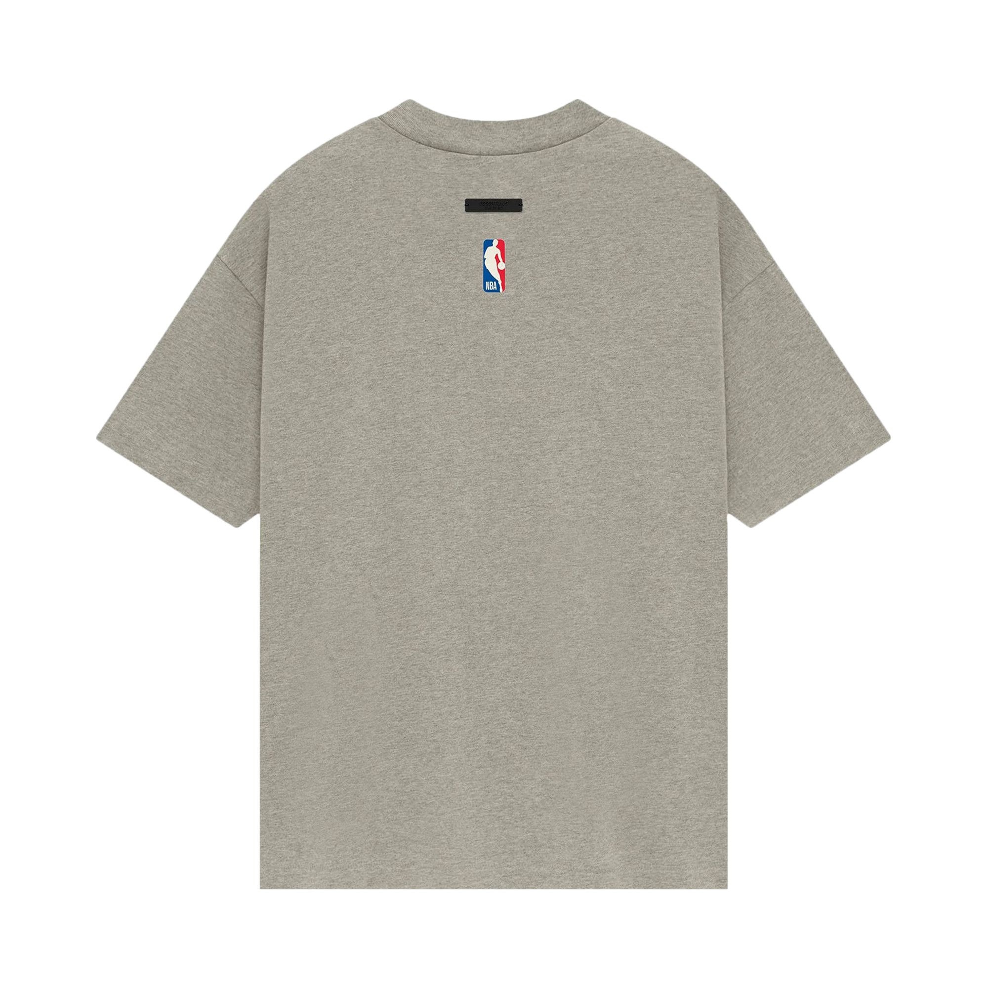 Fear of God Essentials x NBA Brooklyn Nets Tee 'Grey Black' - 2