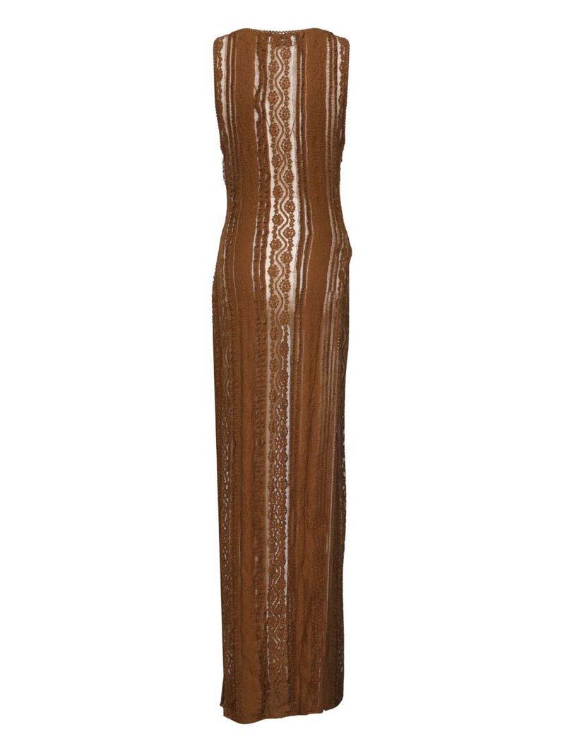 Charo Ruiz lace-panelled sleeveless dress outlook