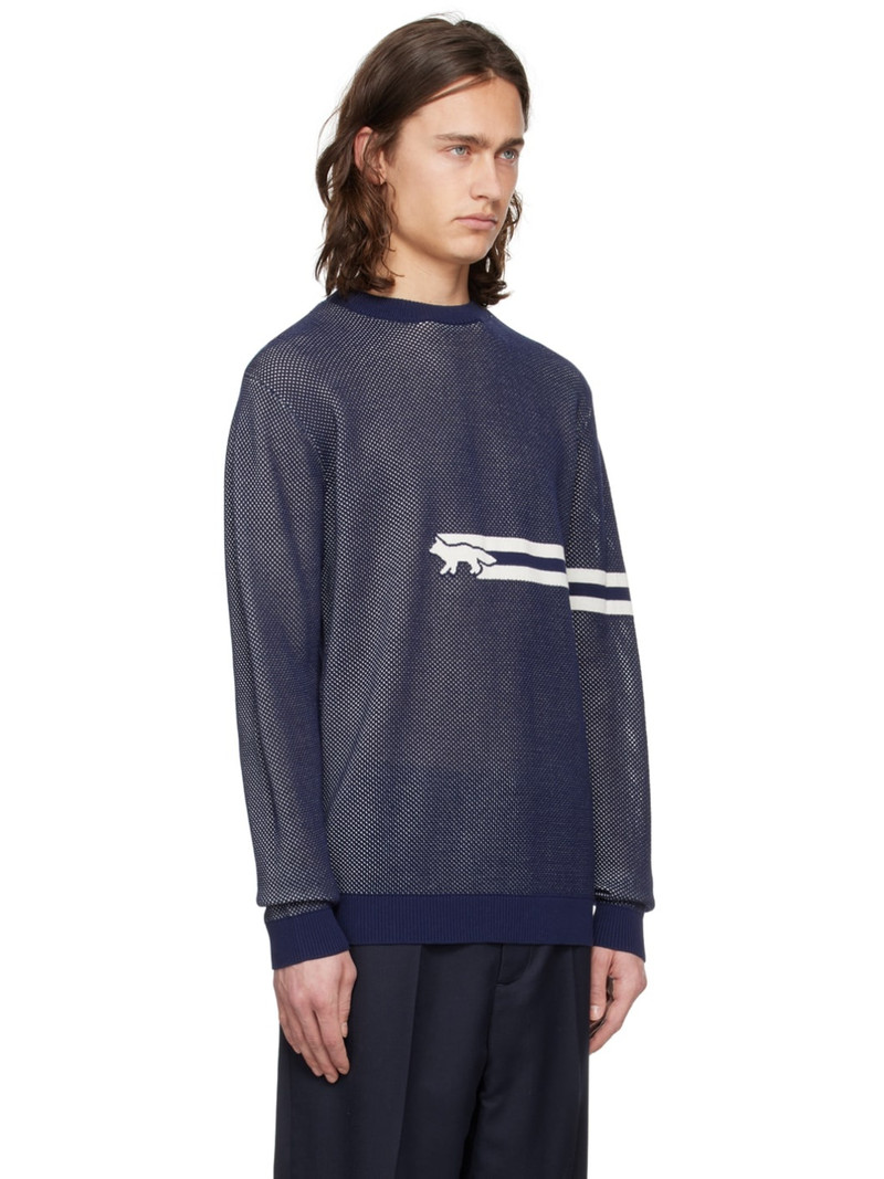Navy Sheer Sweater 2
